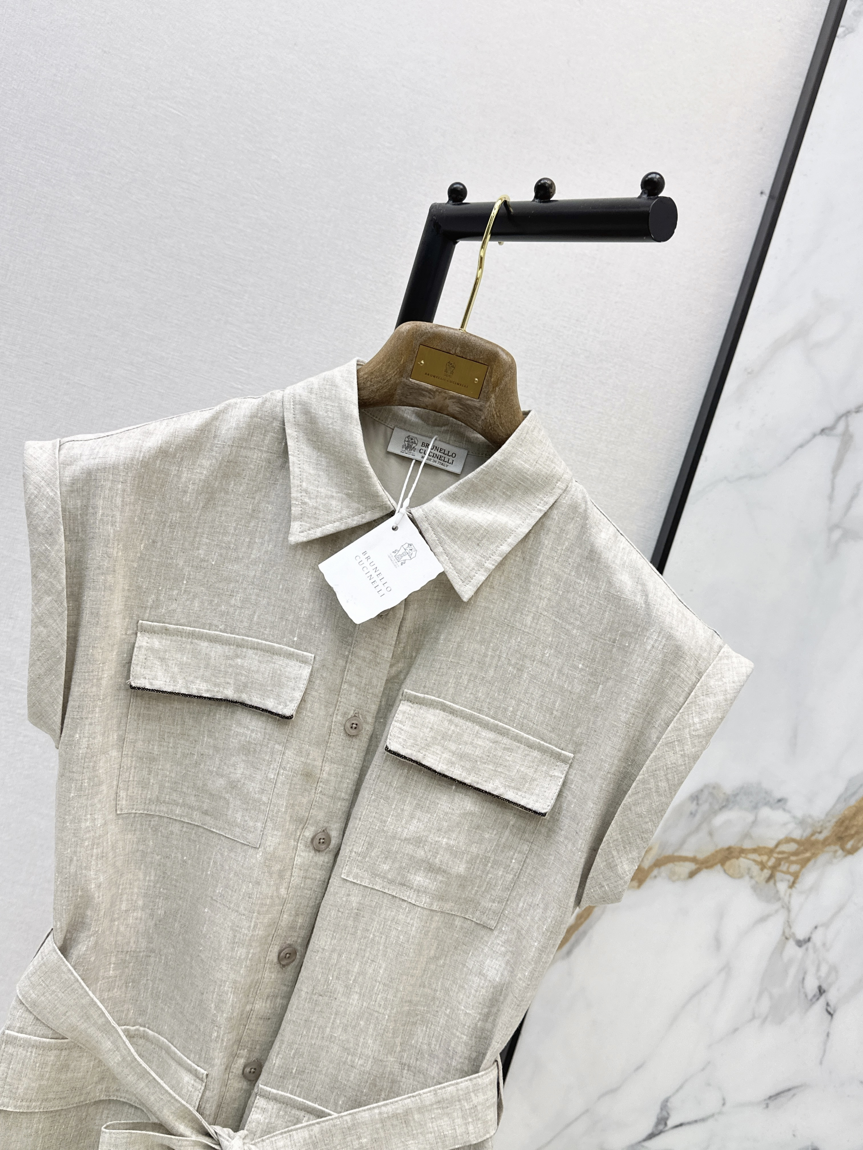 Brun 26ss linen dress