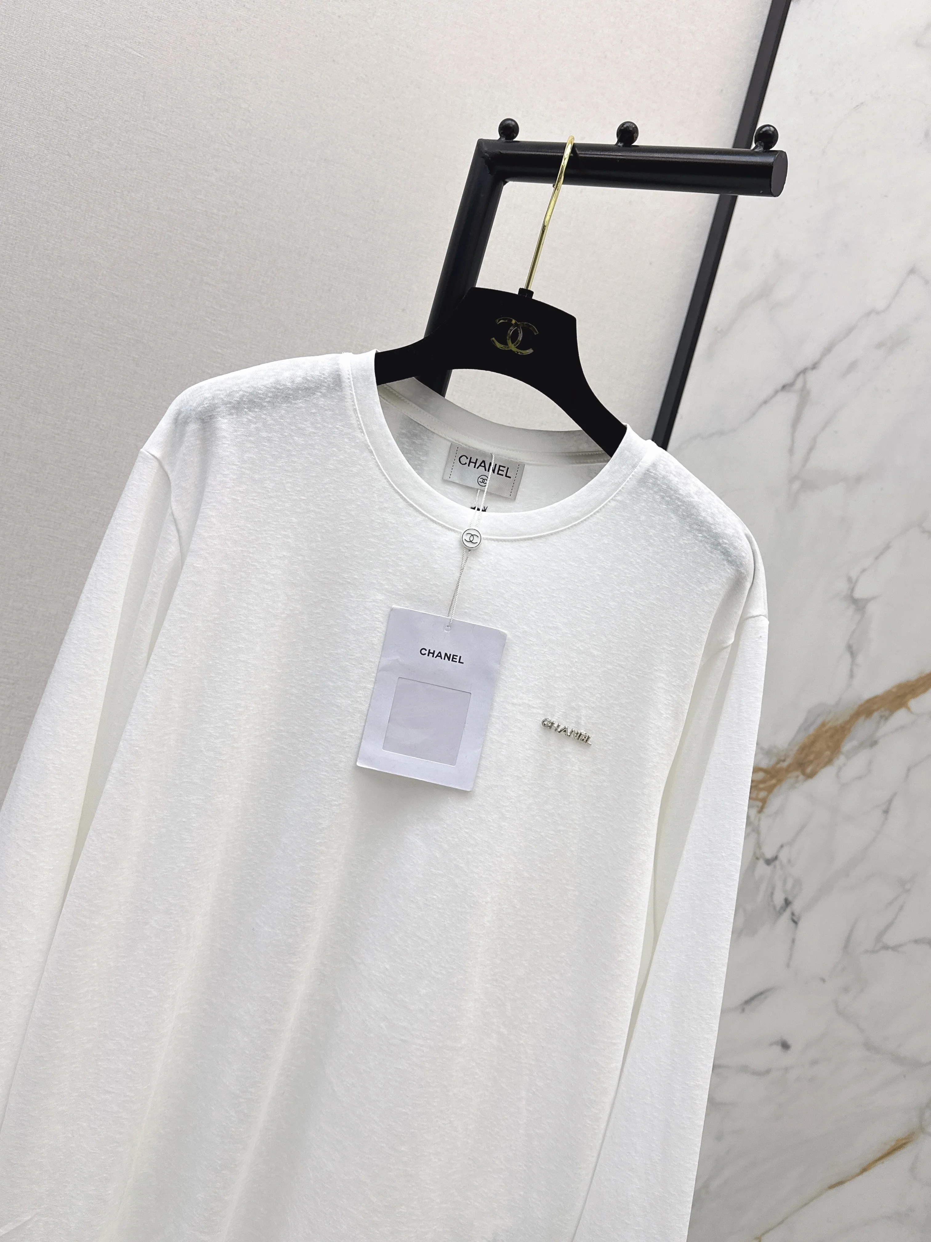 Chan 26ss embroidery logo tee