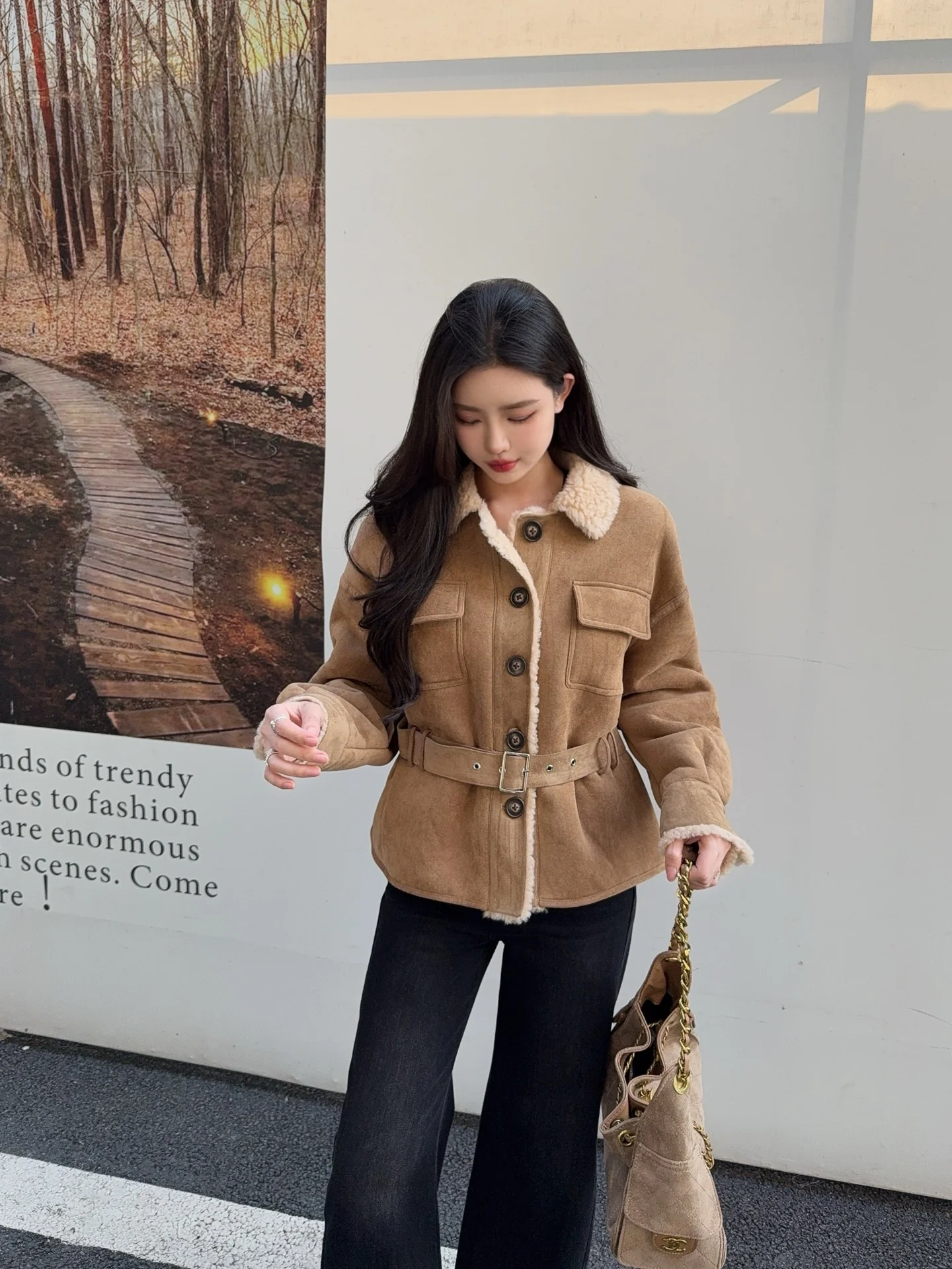 Sain 26ss suede jacket