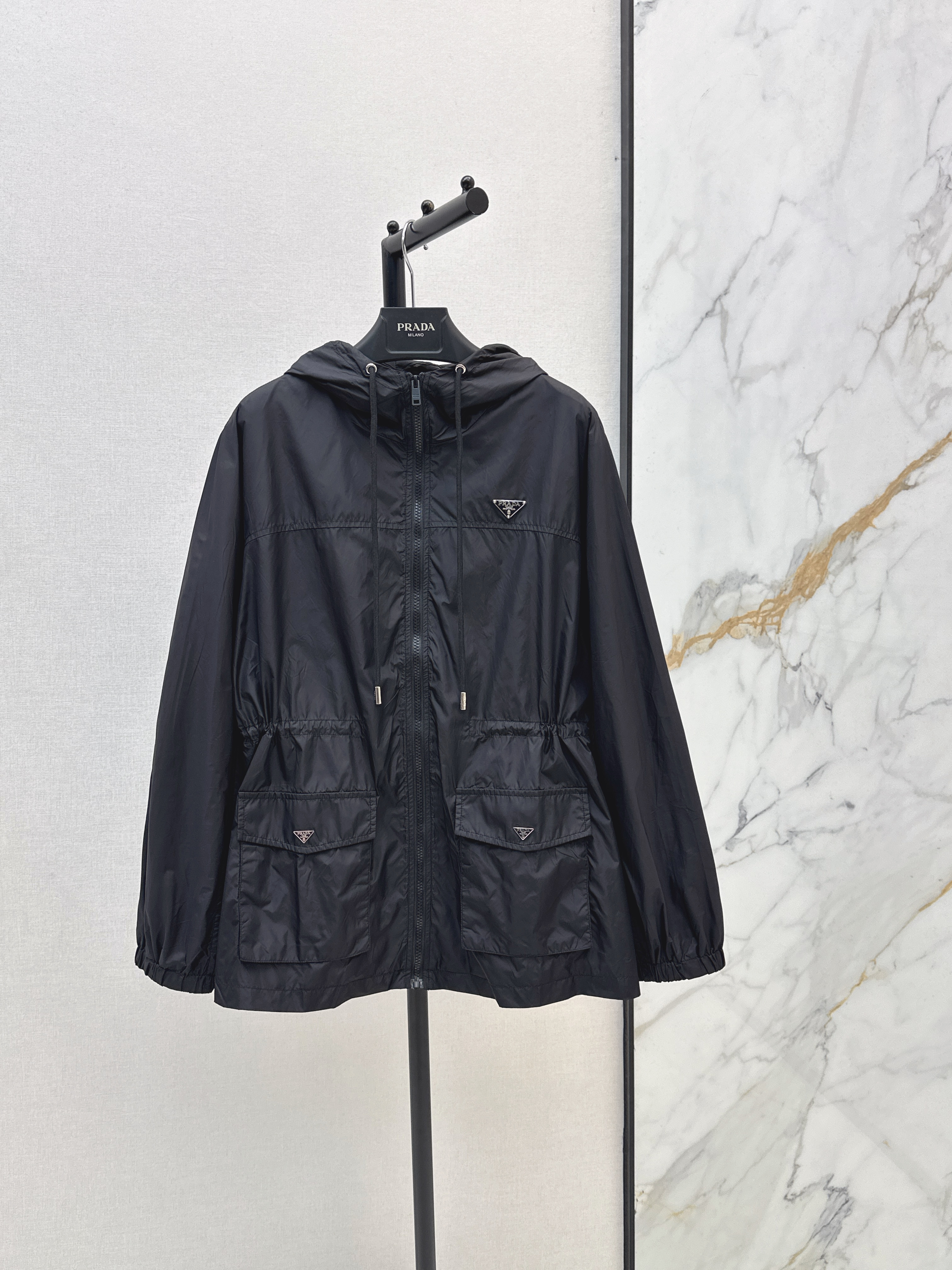 Pra 26SS Hooded Windbreaker Jacket
