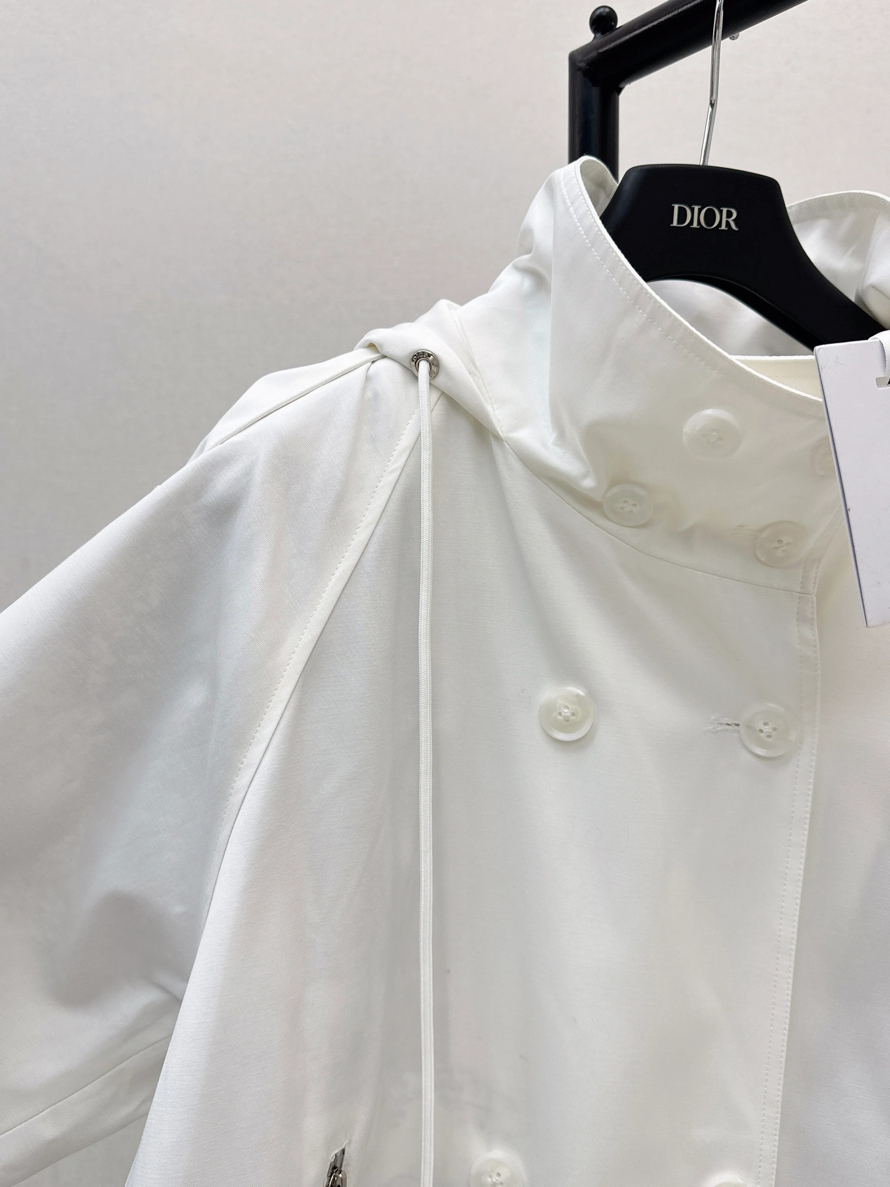 CD 26ss print hooded trench coats