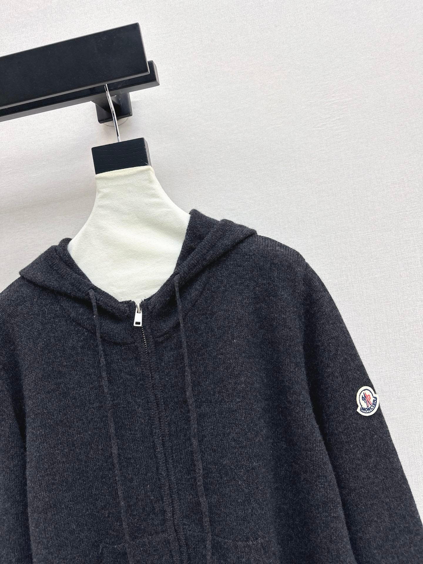 Monc 26ss hooded knit cardigan