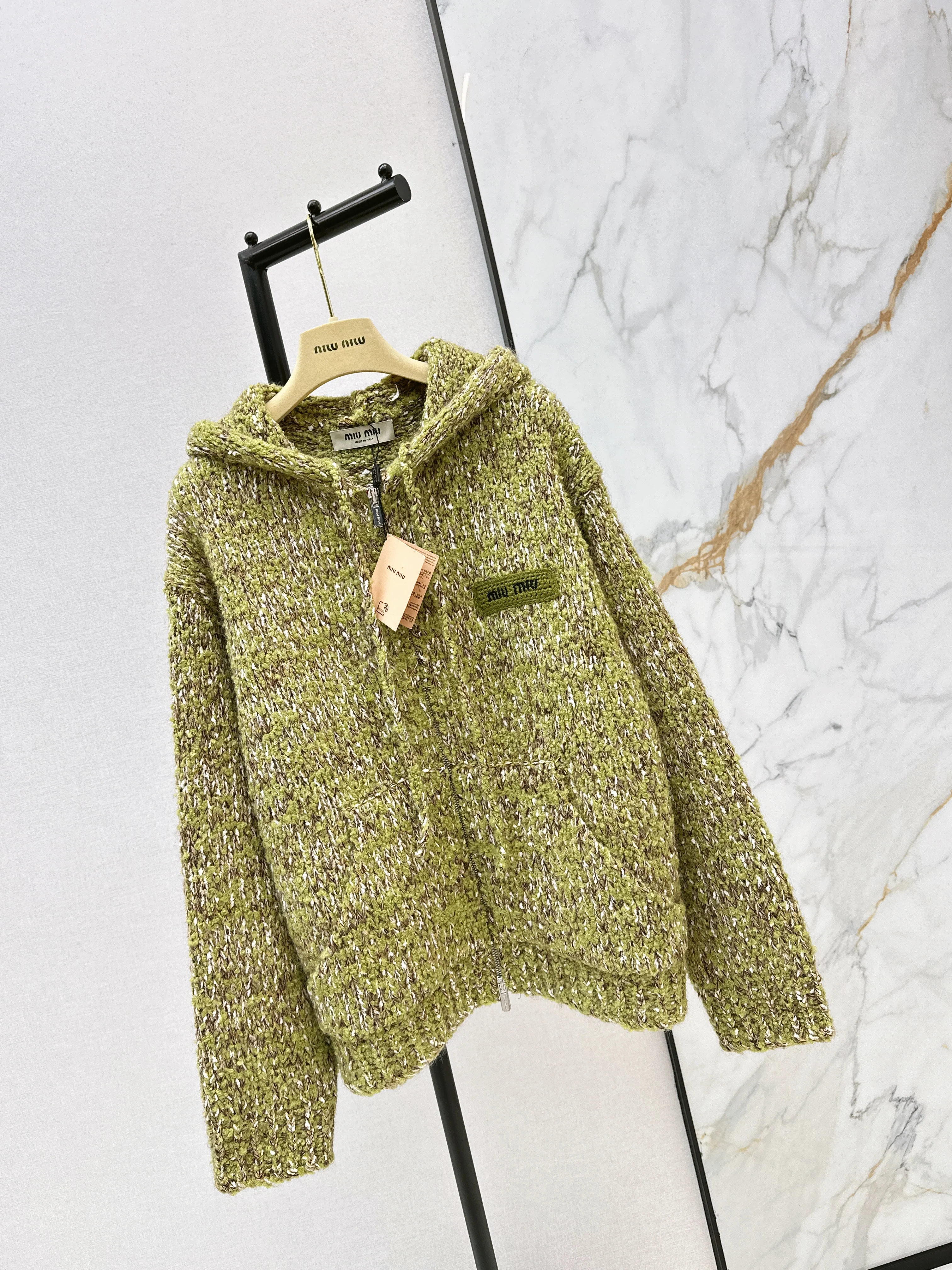 Miu 26ss hooded jacket