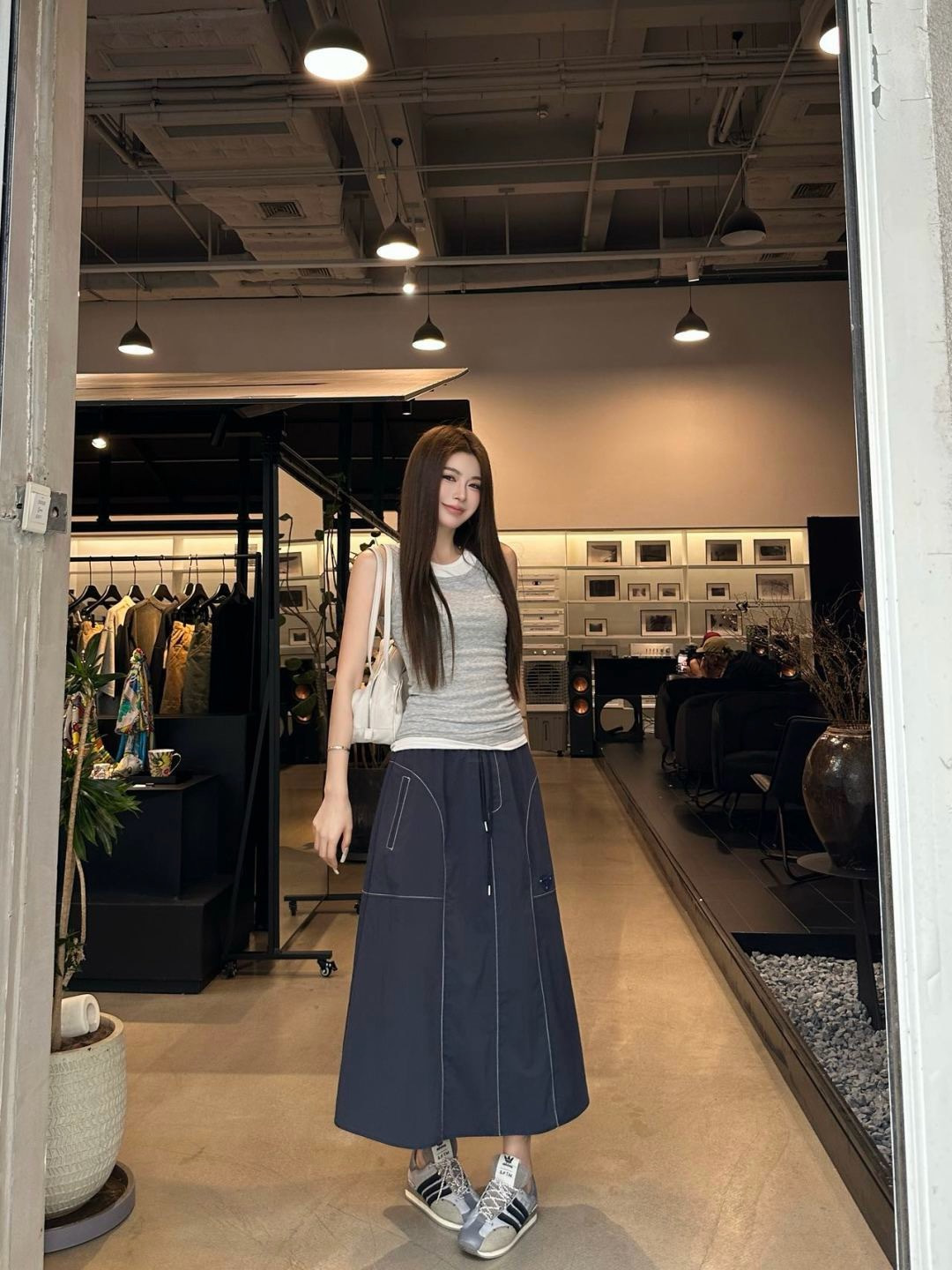 Pra 26ss drawstring skirt