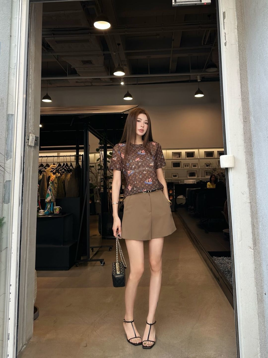 Loui 26ss print mesh top