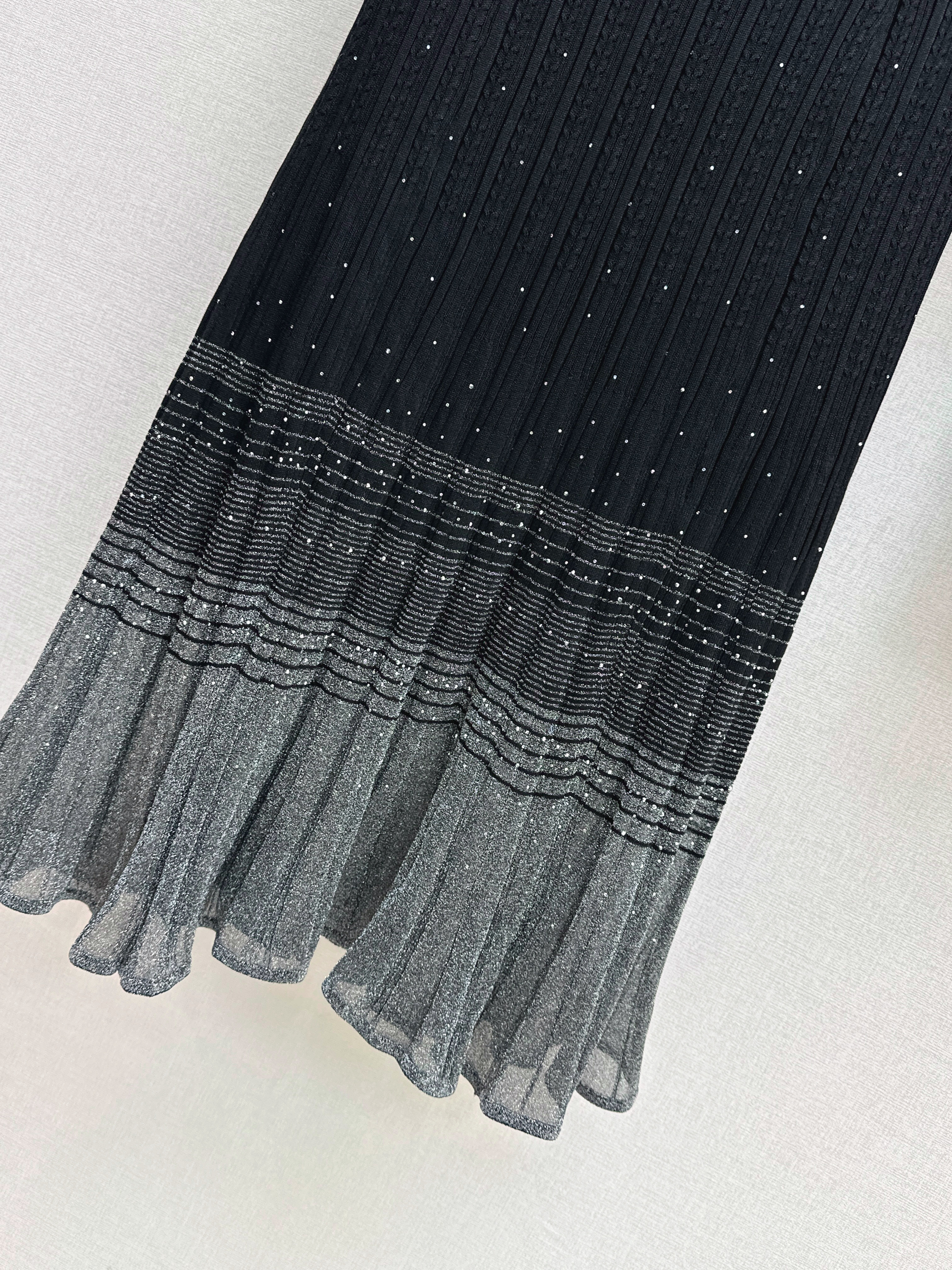 Chan 26ss knit cardigan skirt set