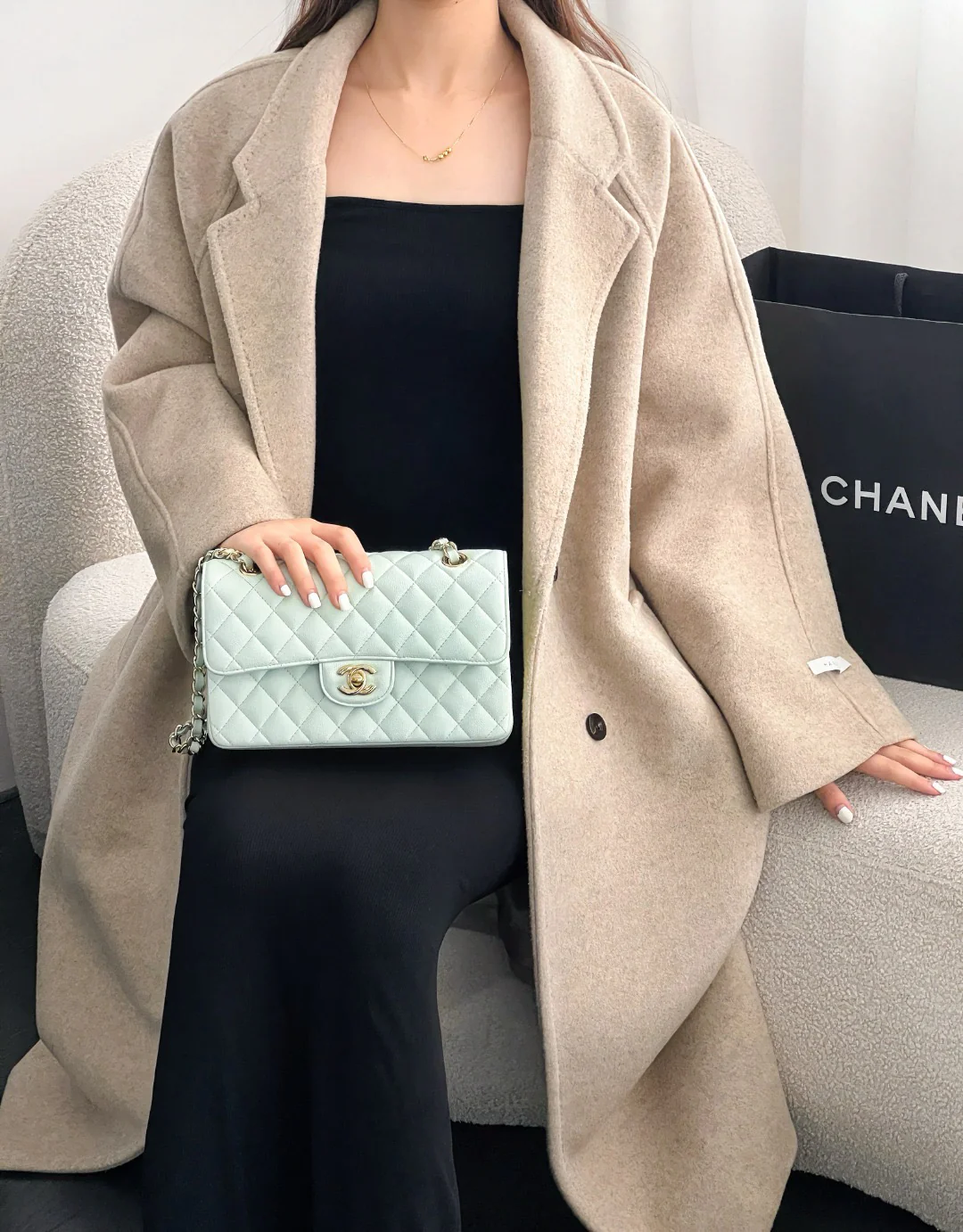 Chan cf23 chain shoulder bag