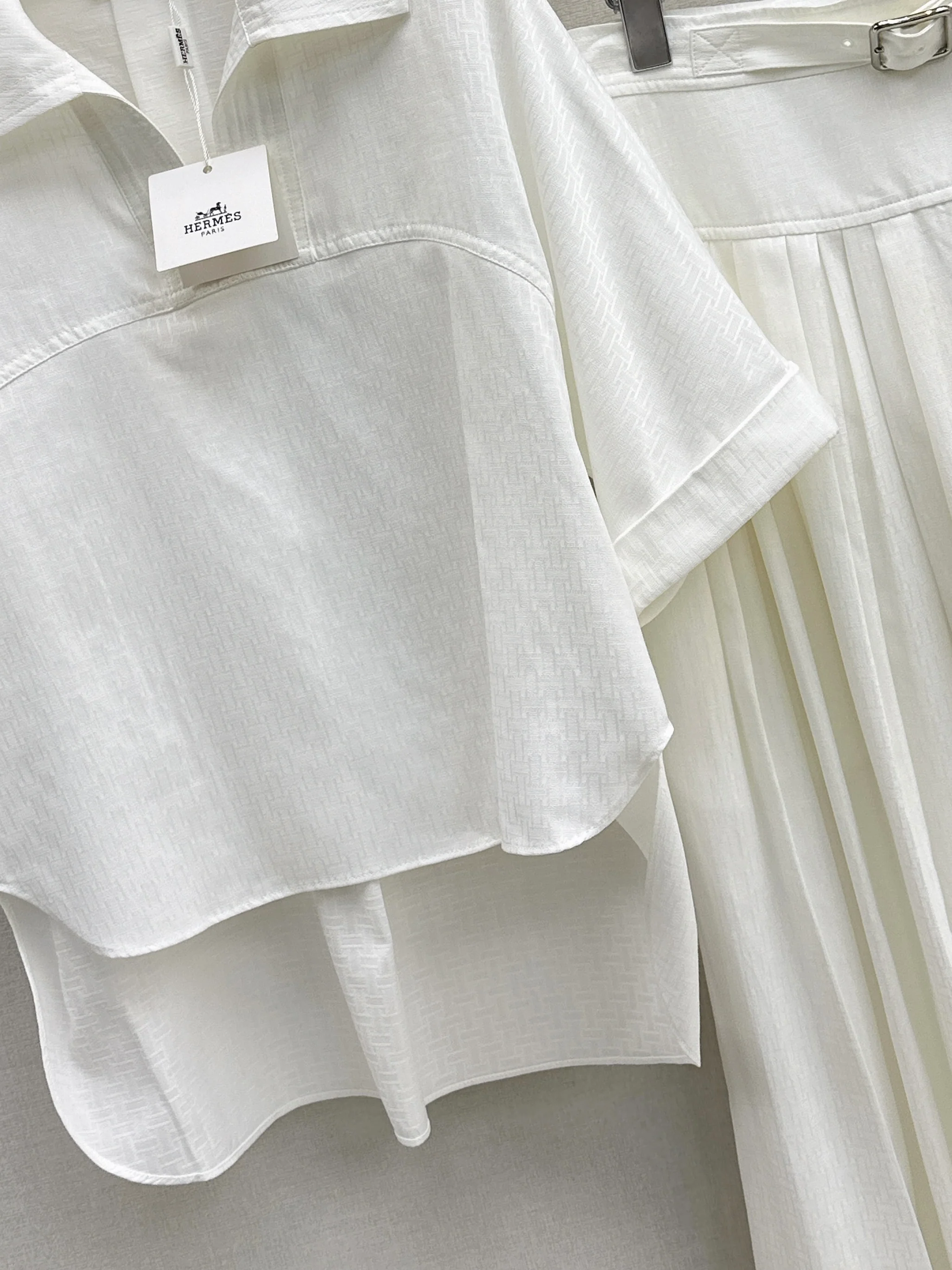 Herm 26ss jacquard shirt shirt sets