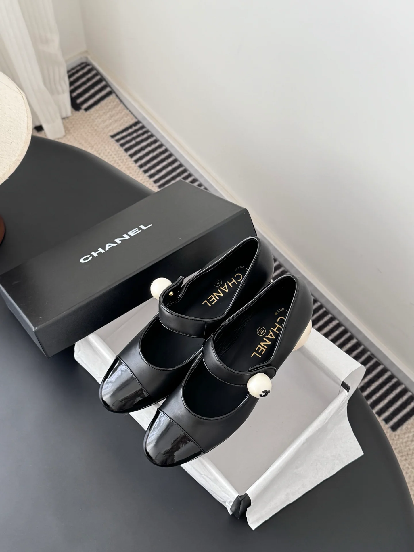 Chan 25fw mary jane chunky heel