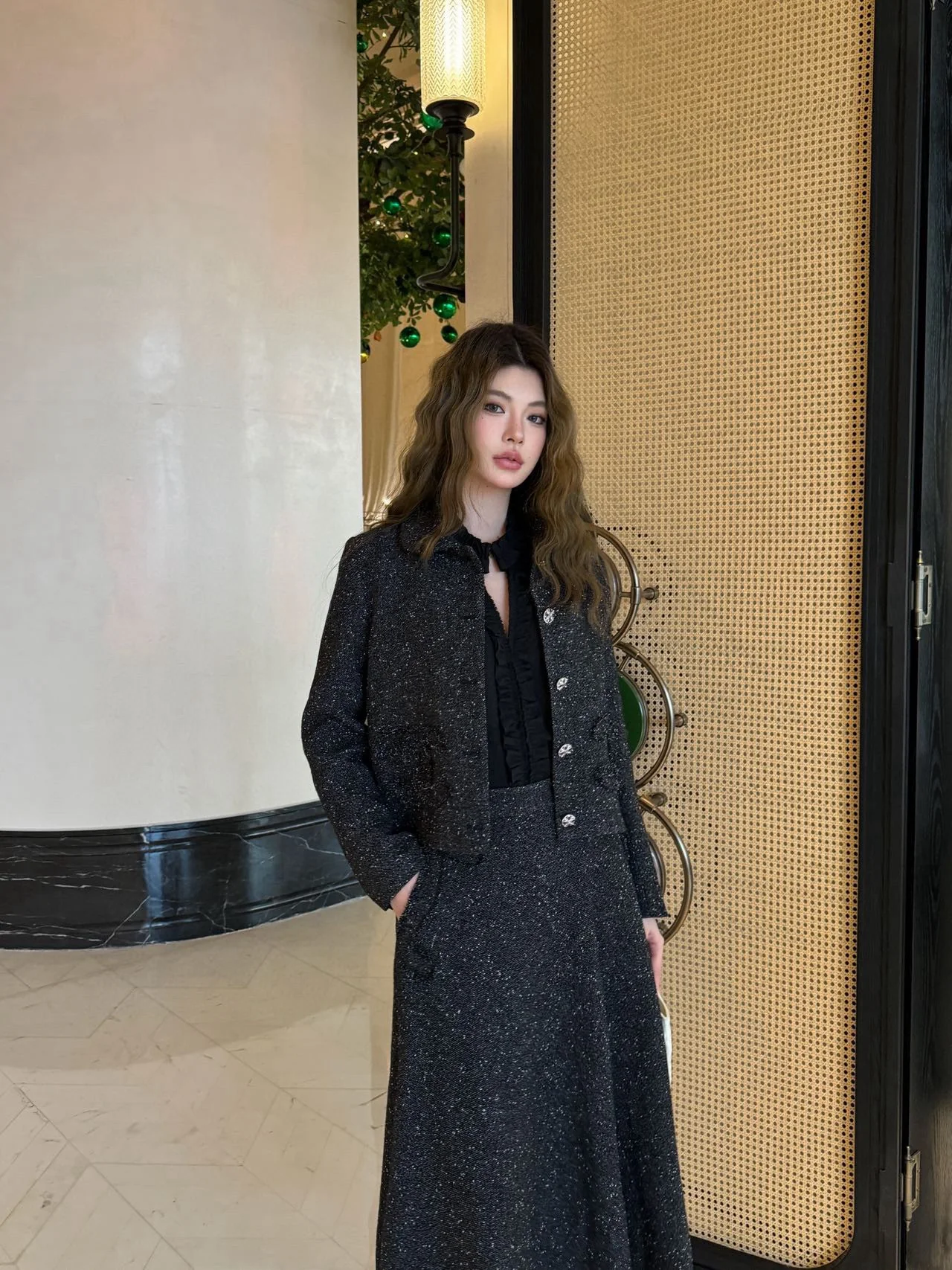 Chan 26ss tweed jacket