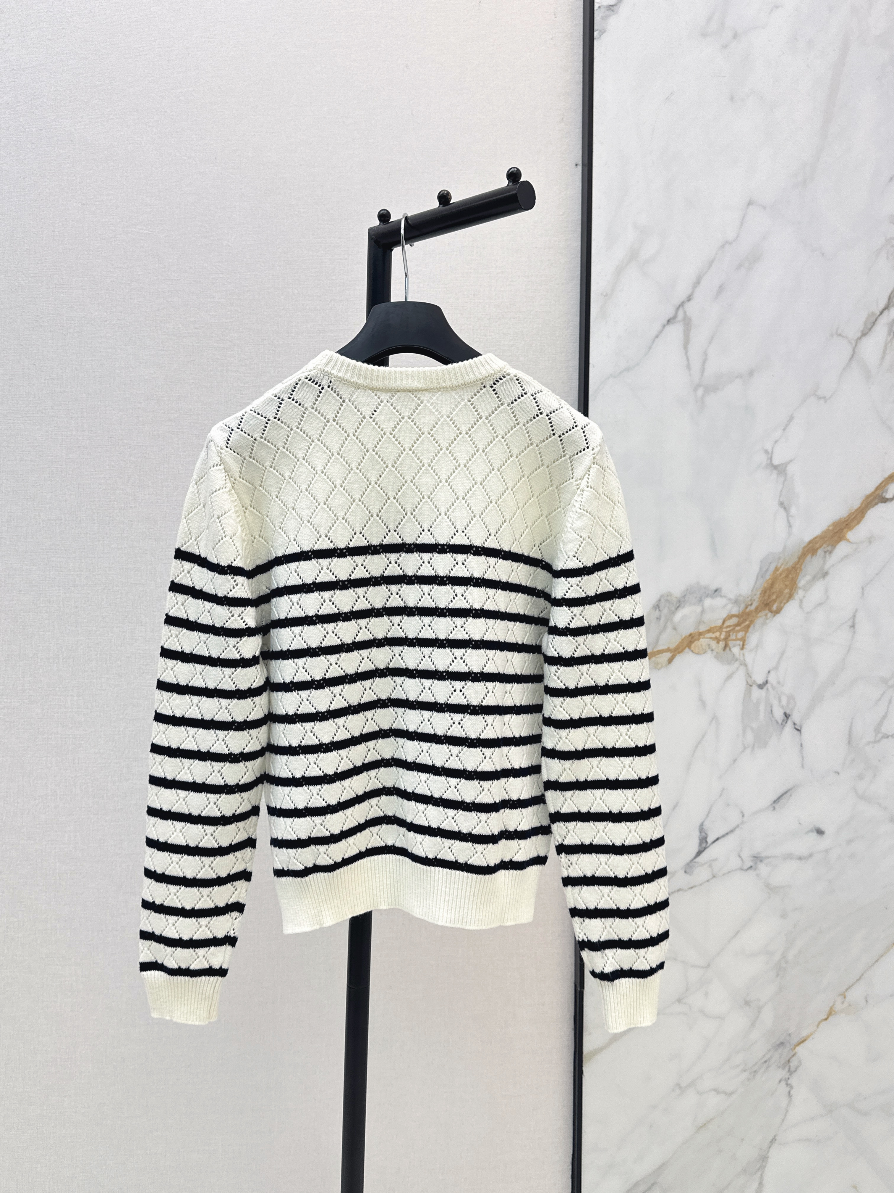 CD 26ss stripe knit sweater