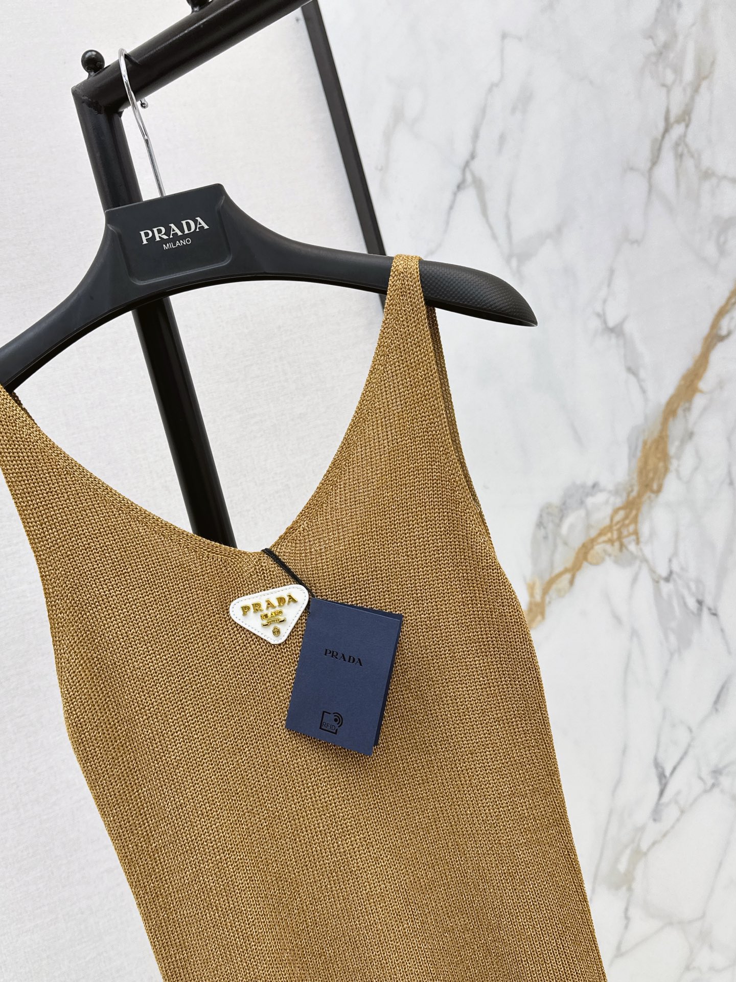 Pra 26ss sleeveless knit dress