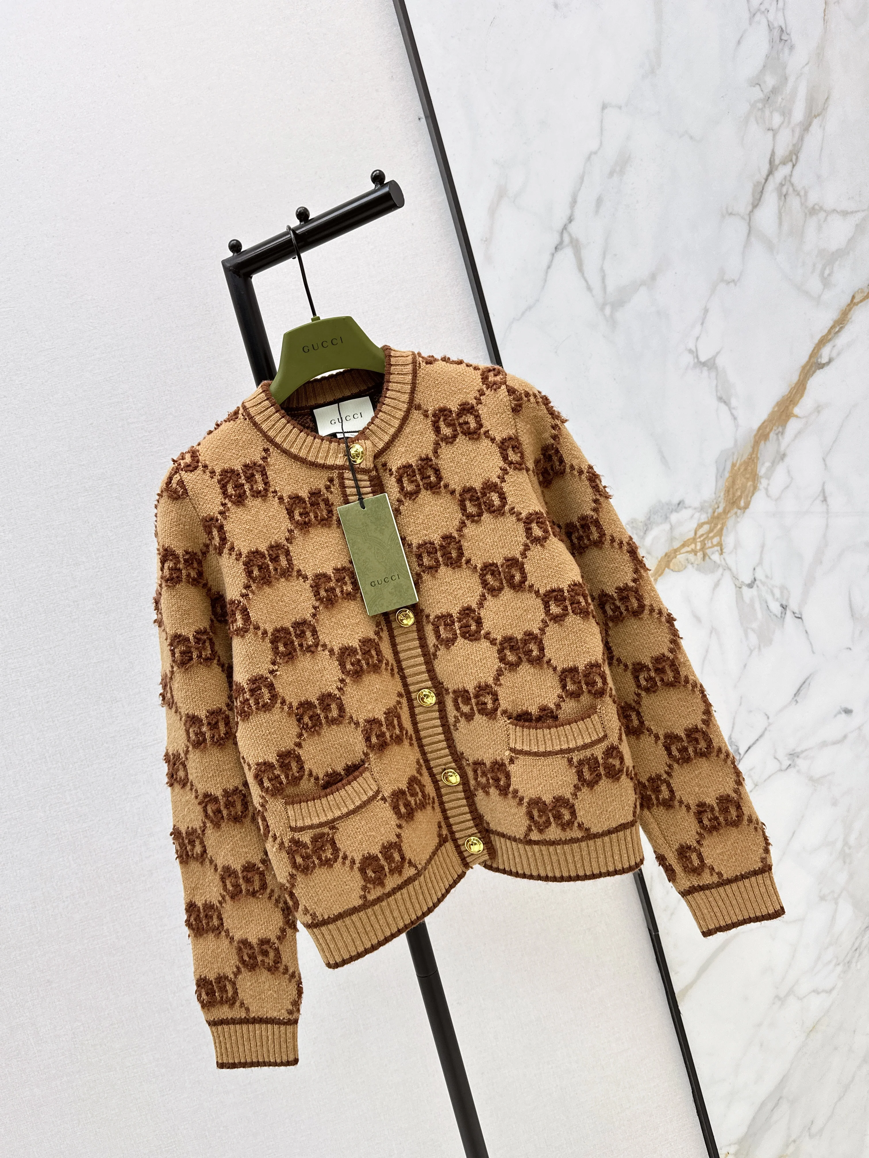 Gucc 26ss jacquard cardigan
