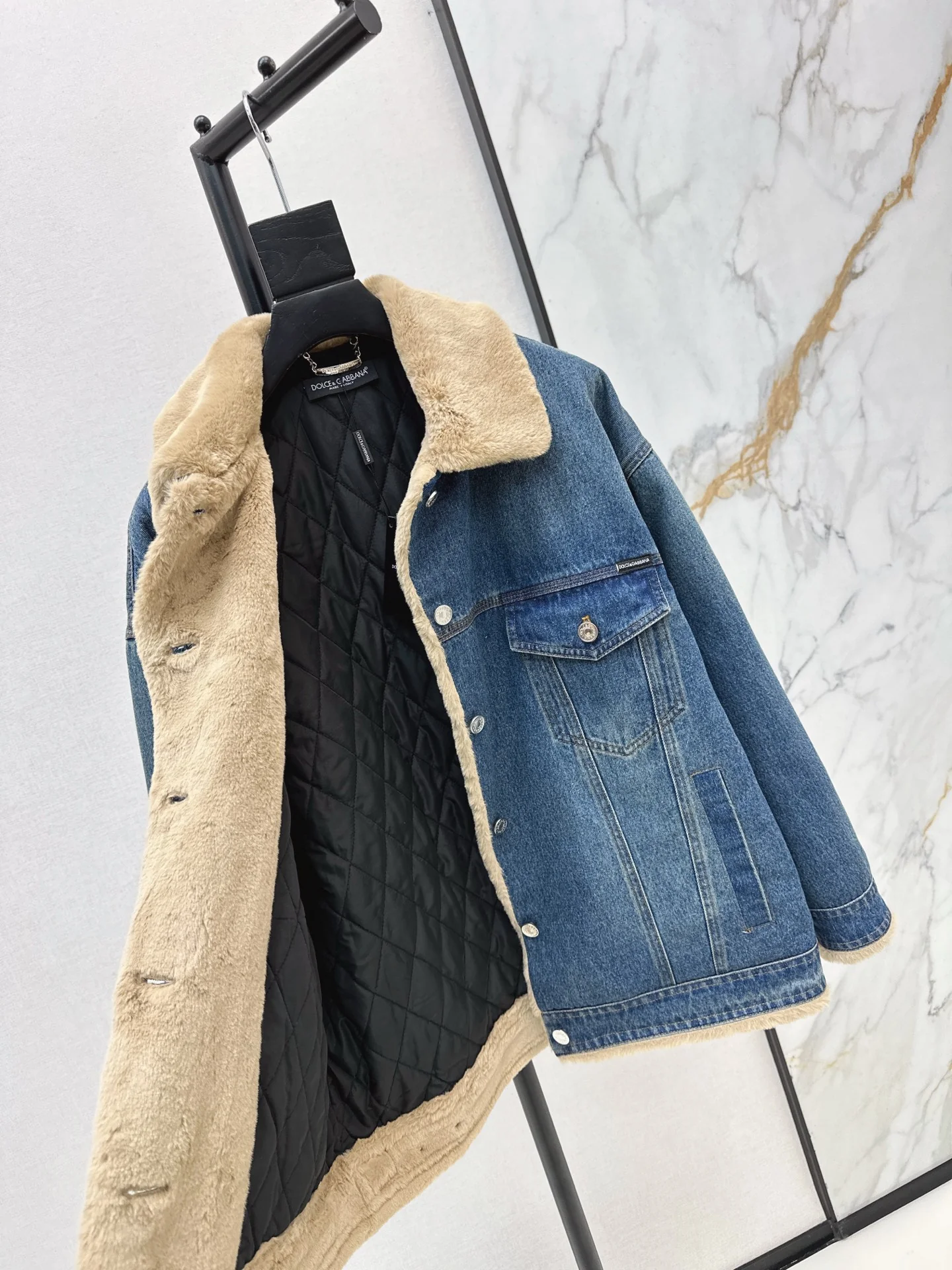 Ralp 25fw denim padded jacket