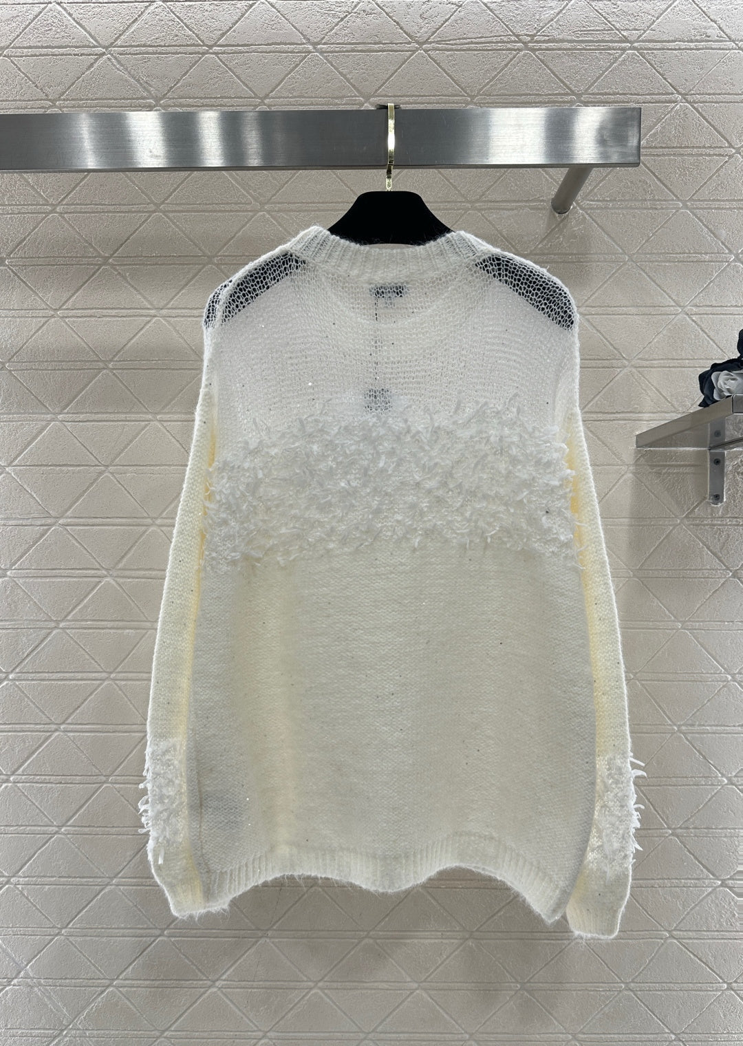 Chan 26ss hollow contract sweater