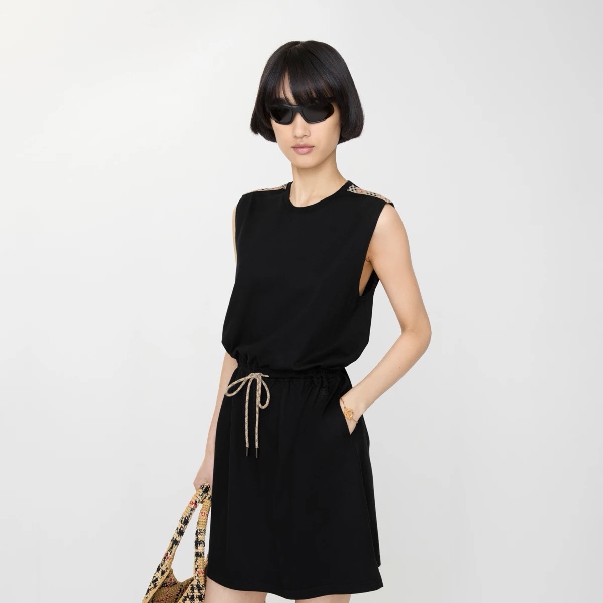 Burb 26ss drawstring dress