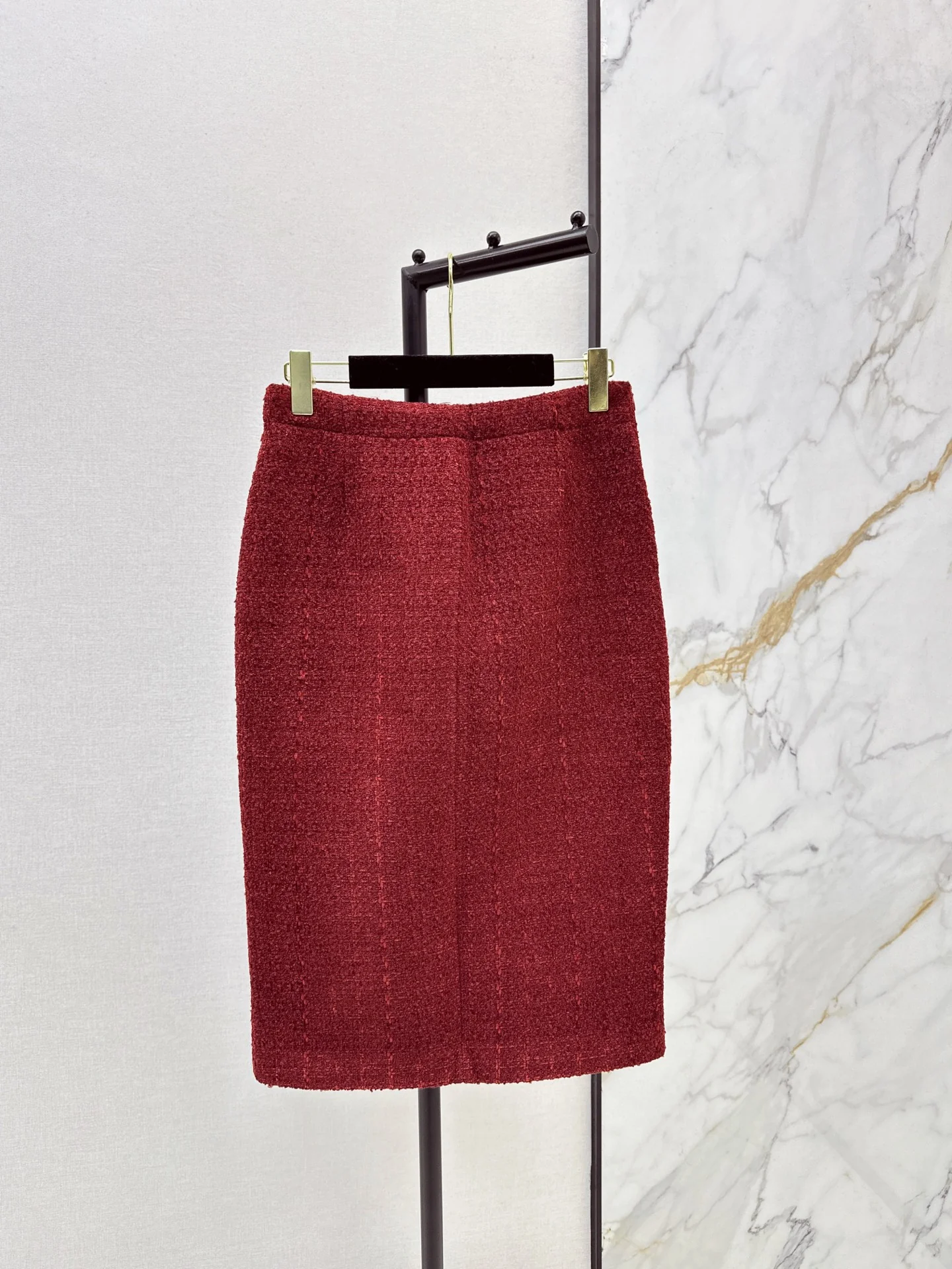 Chan 25fw woven A-line skirt