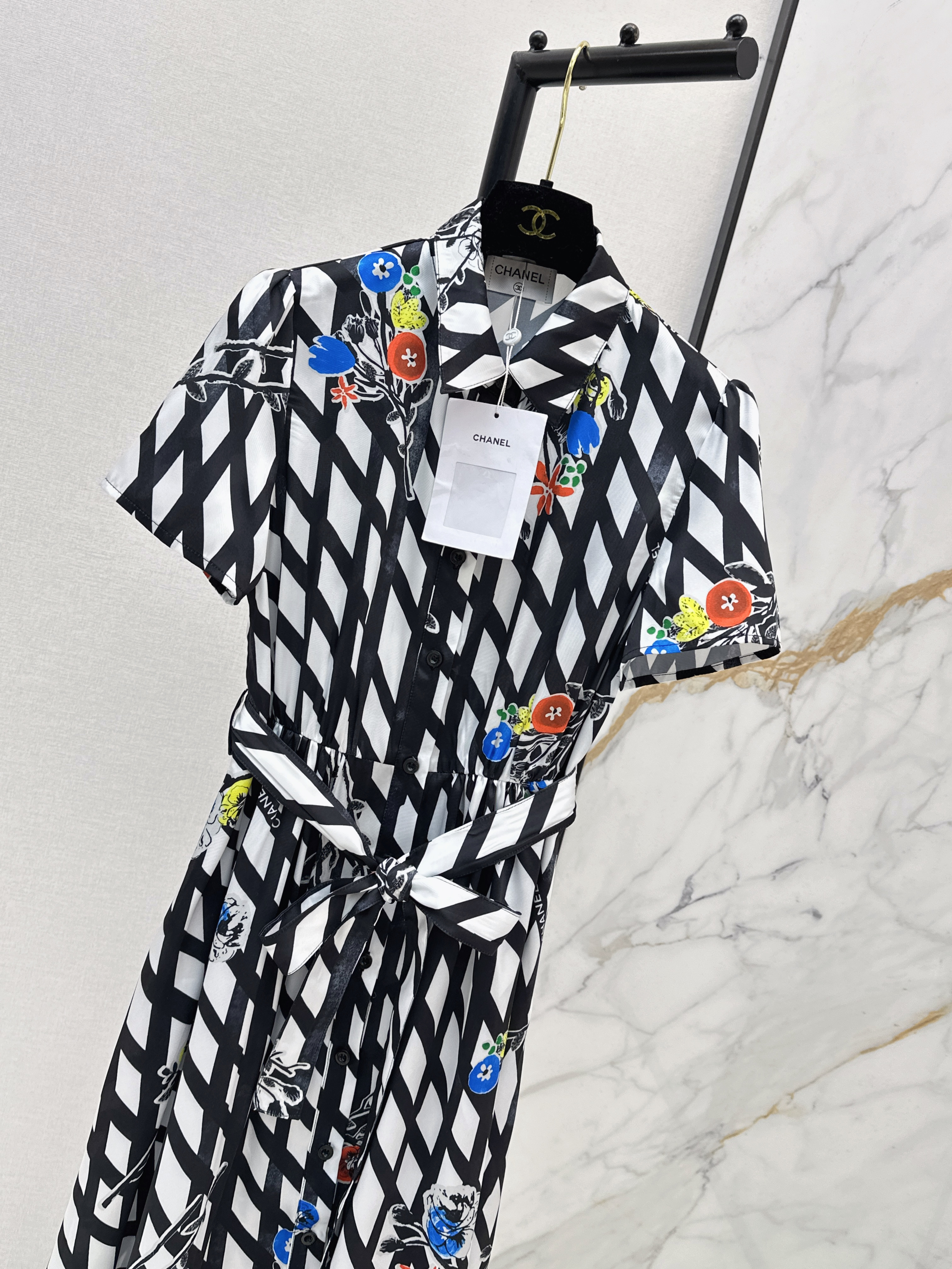 Chan 26ss print dress