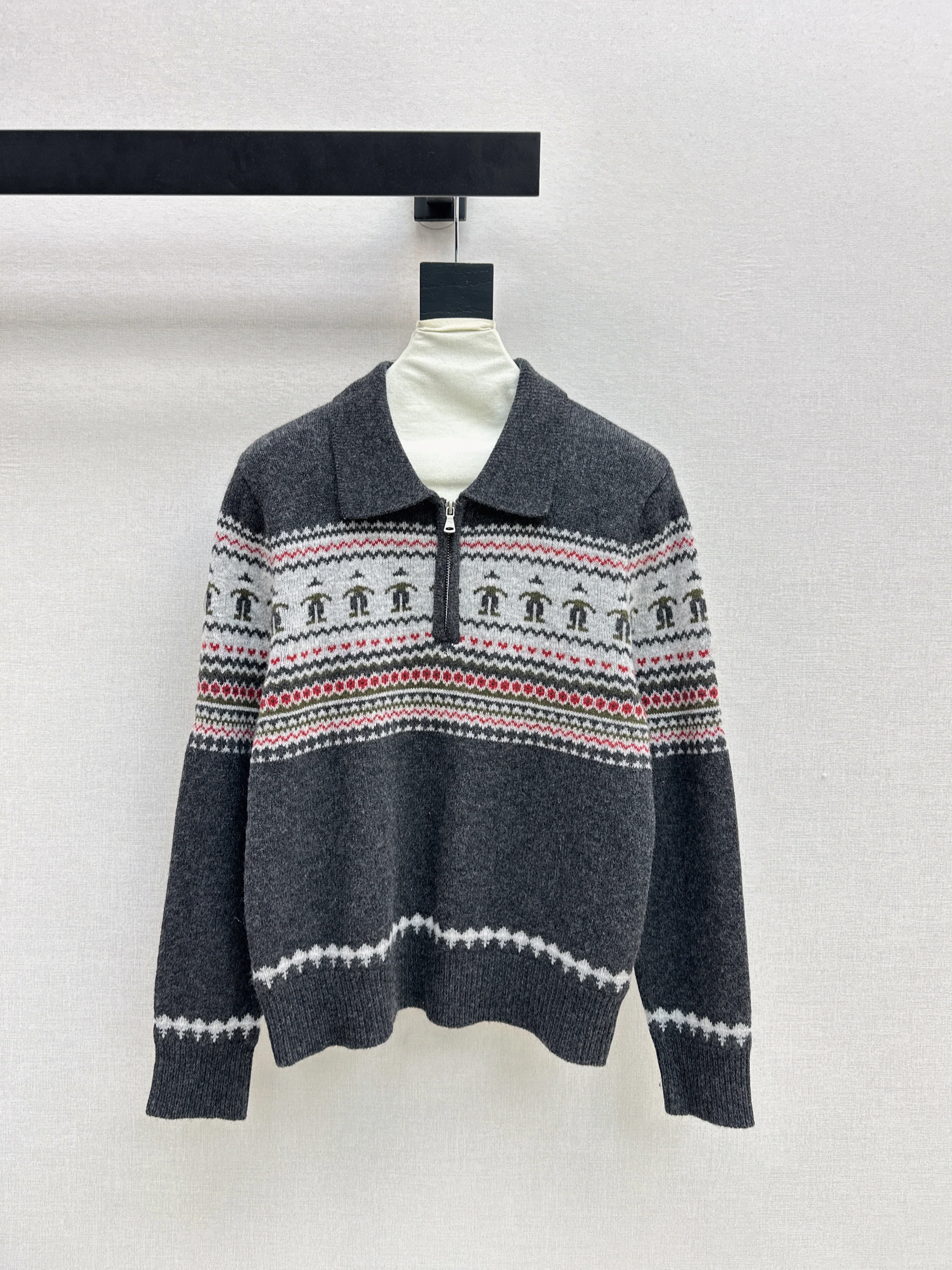 Chan 26ss fair isle sweater