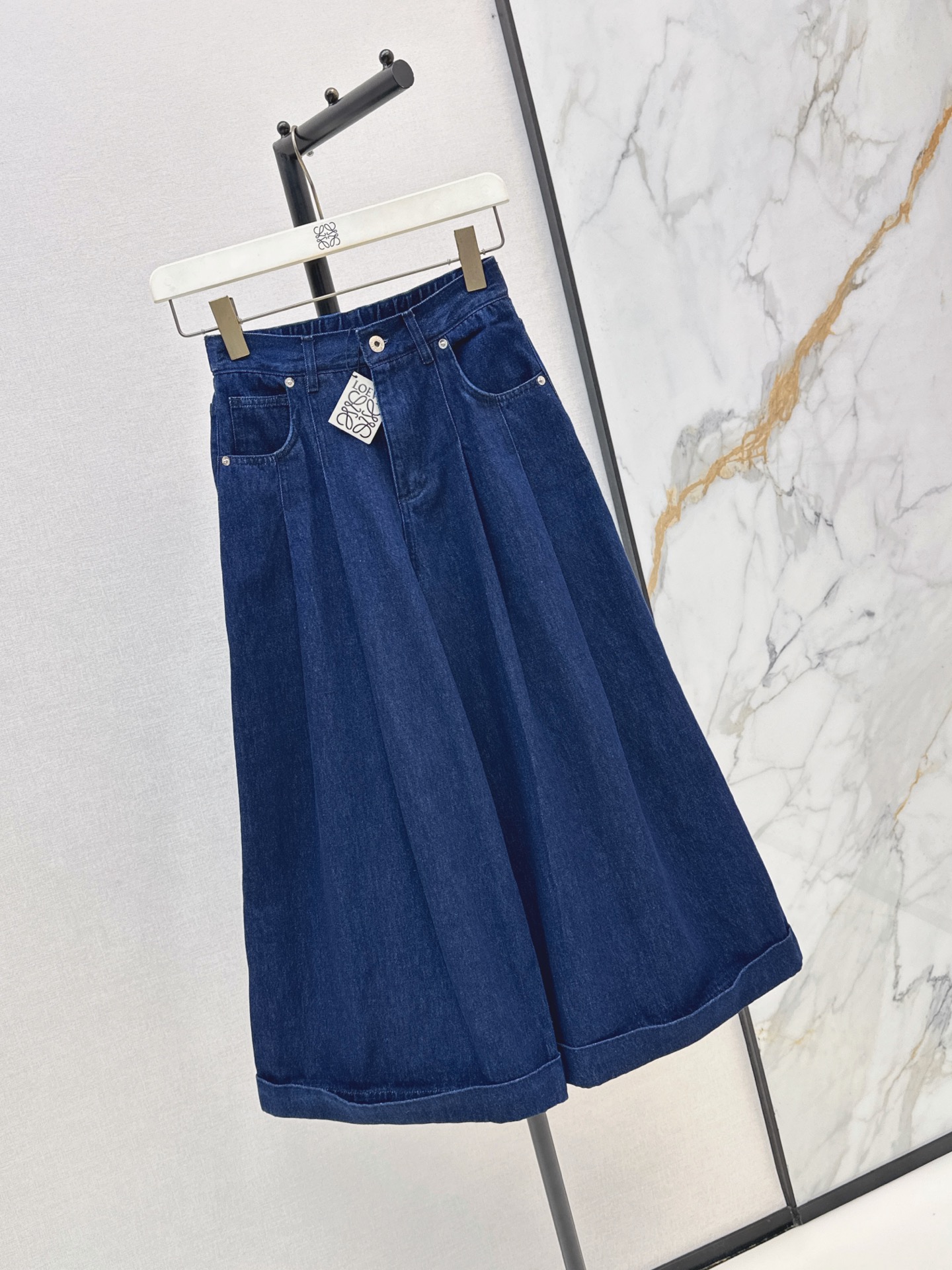 Loe 26ss cropped denim pants