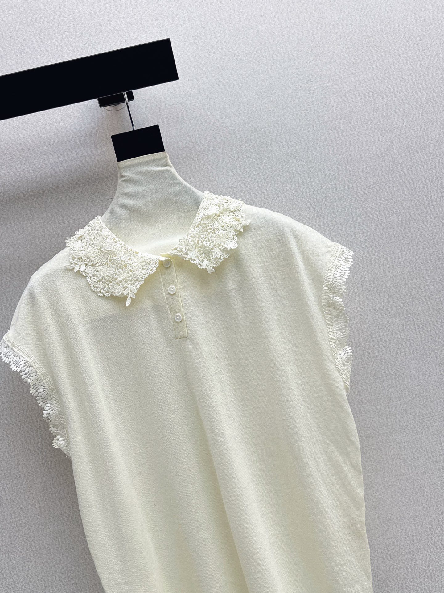 ES 26ss lace trim knitwear