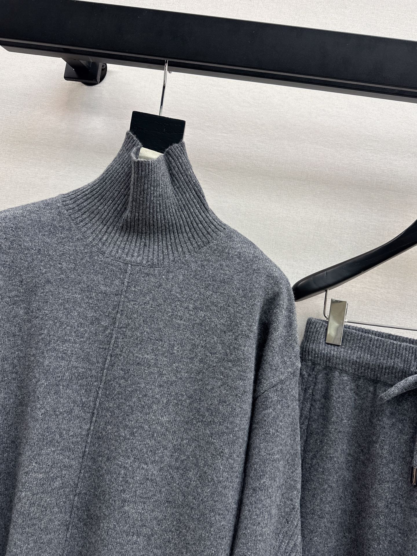 Max 25fw wool high neck+wide-leg pants outfit sets