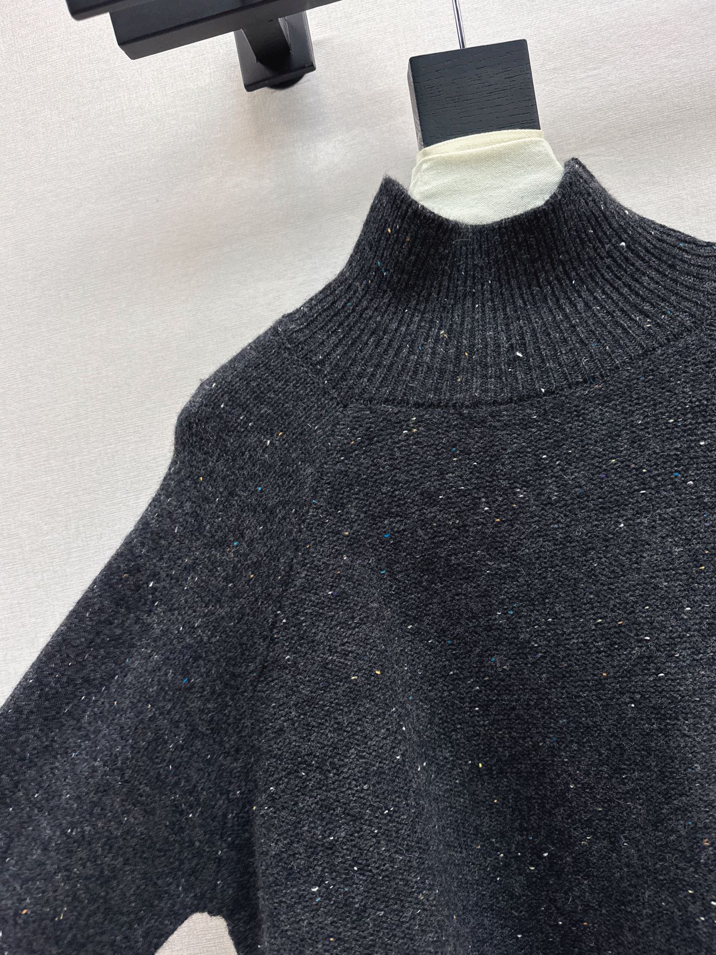 Brun 26ss knit high neck sweater+skirt outfit set