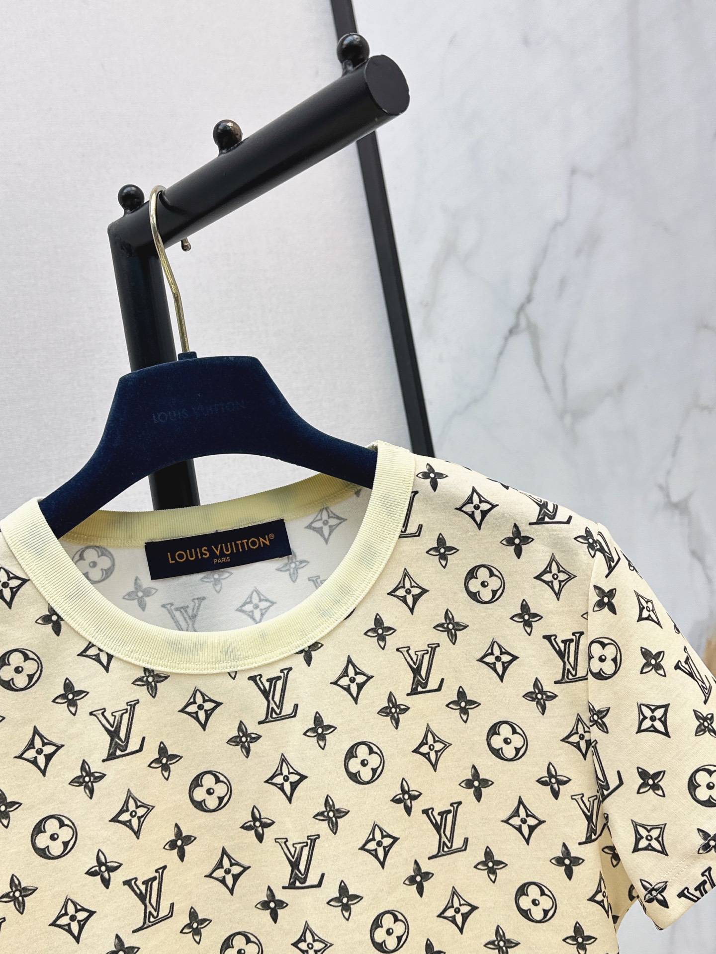 Loui 26ss cropped print t-shirt