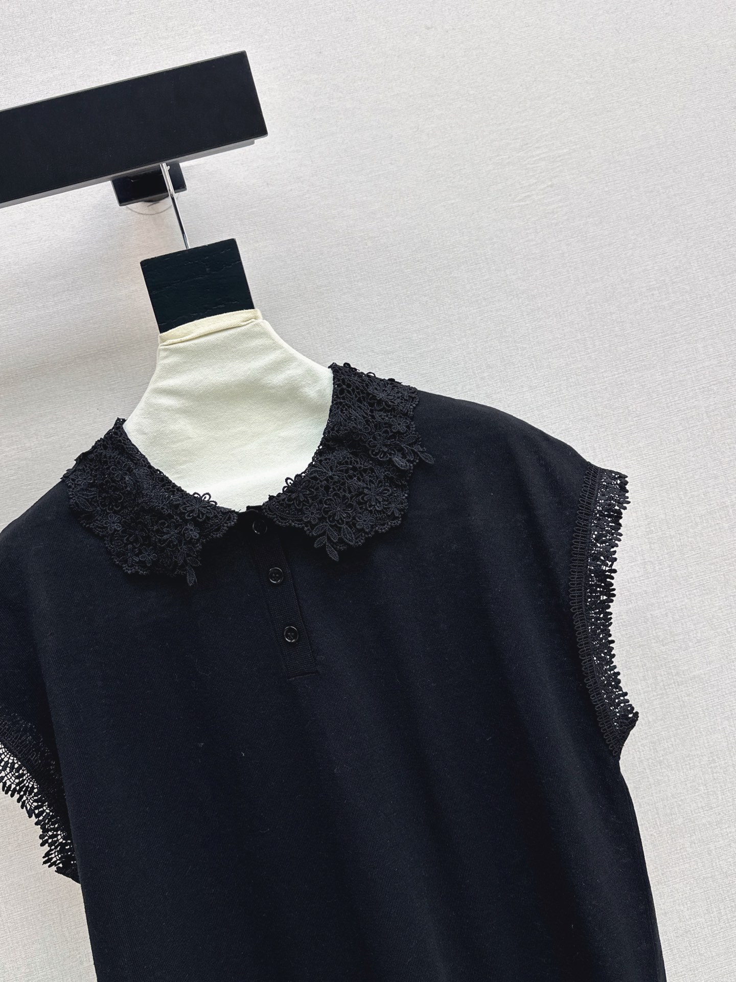 ES 26ss lace trim knitwear