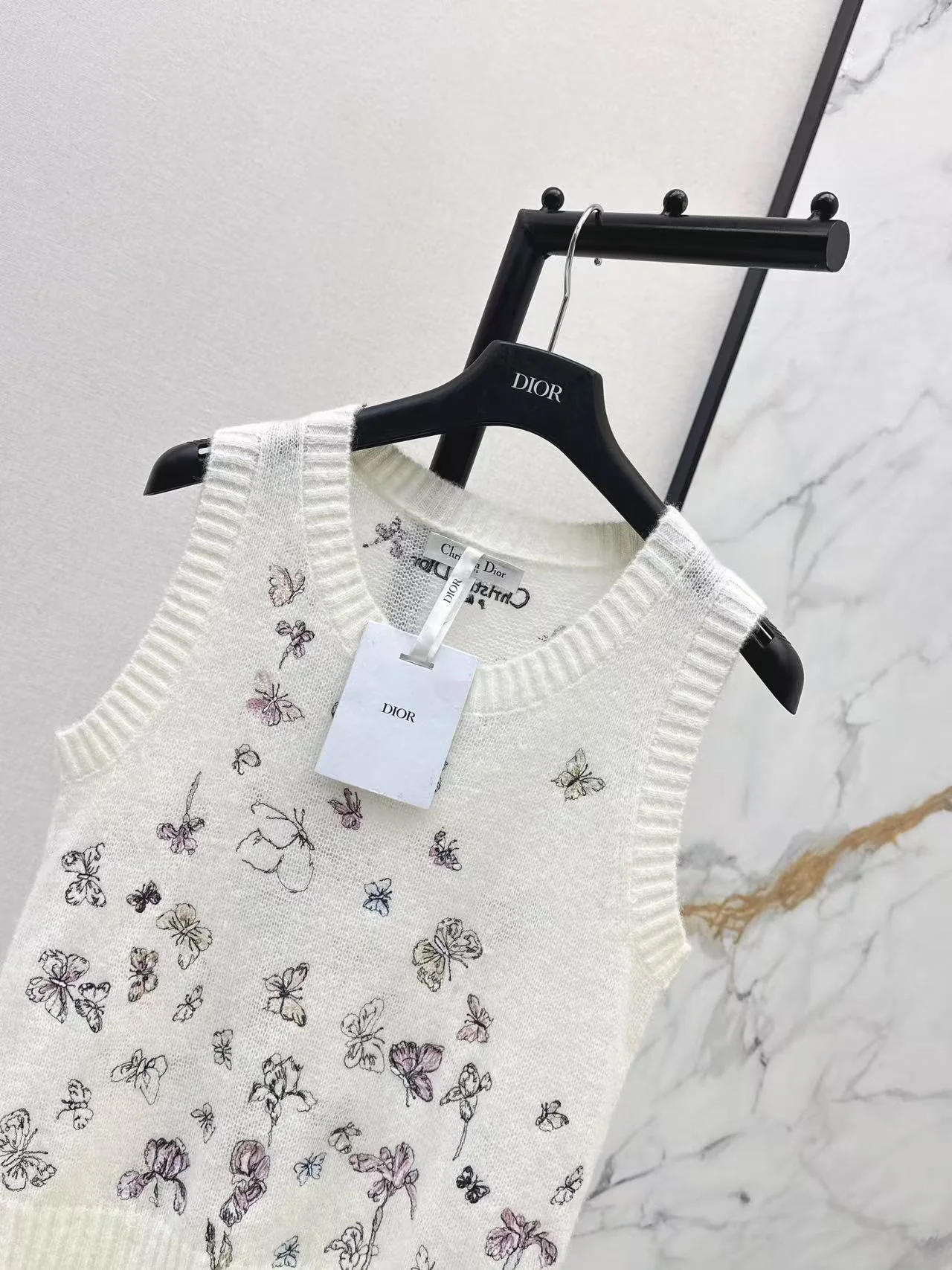 CD 26ss embroidery knit vest