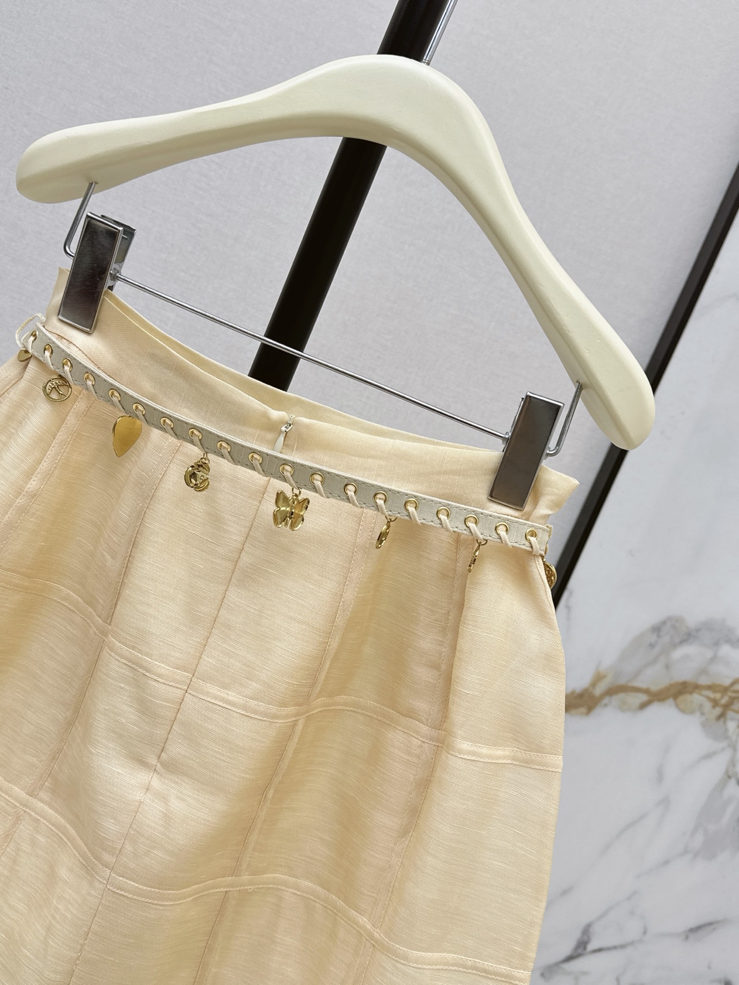 Zimm 26ss belted skirt