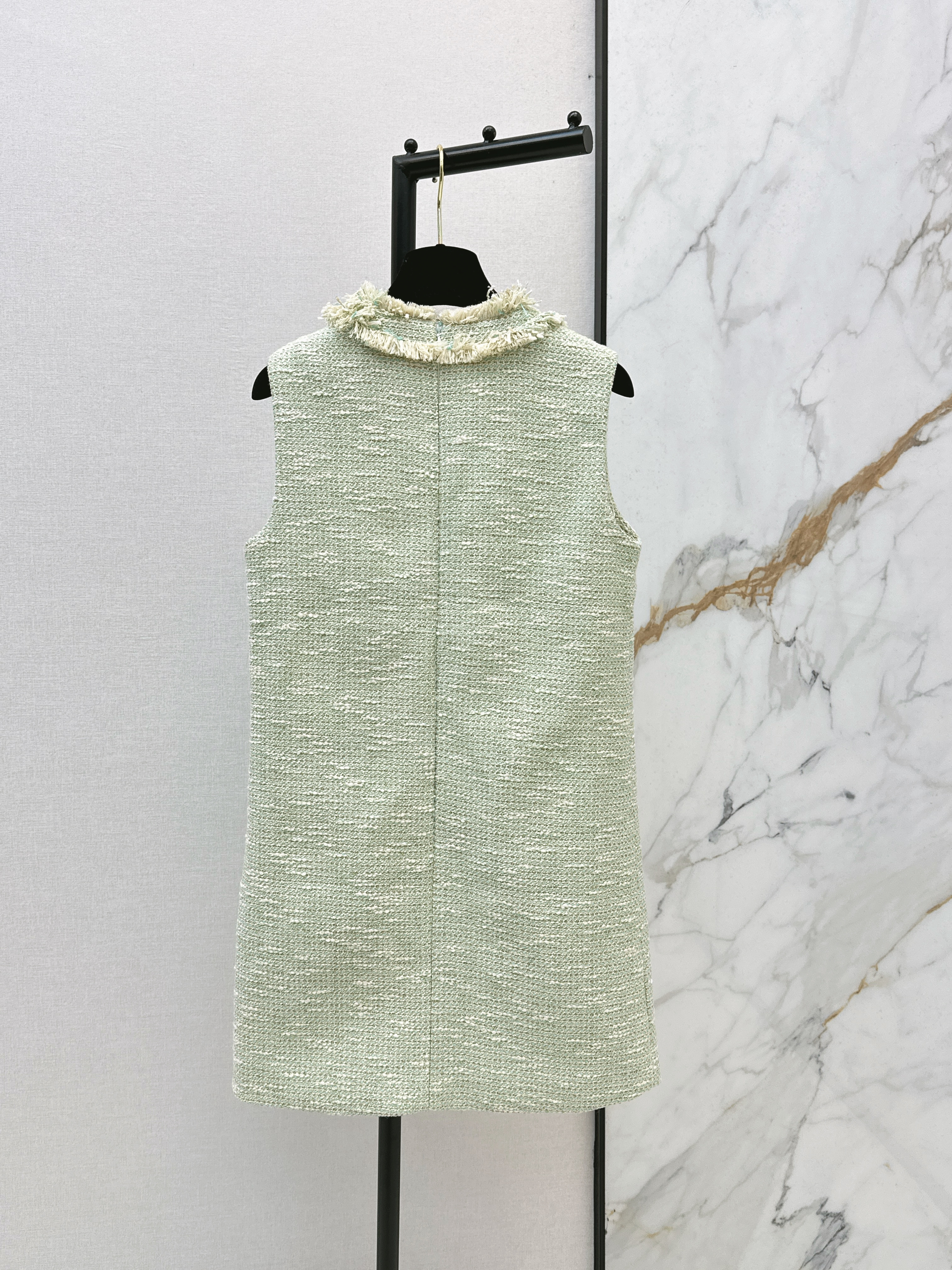 Chan 26ss woven sleeveless dress