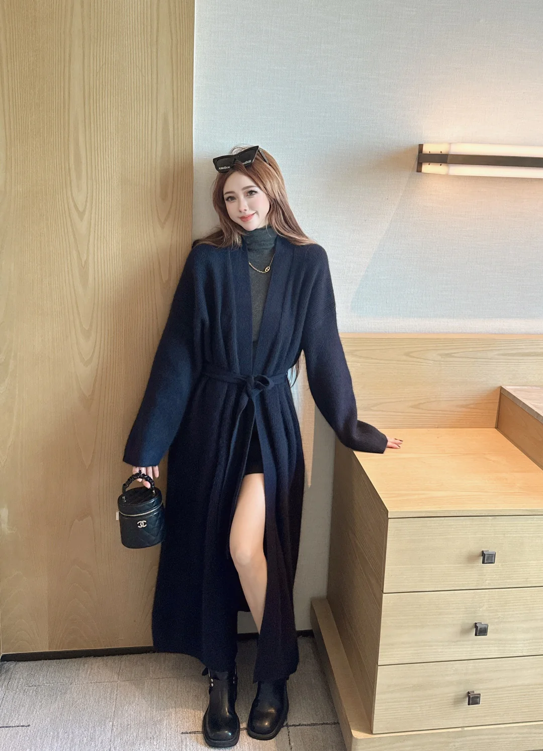 Brun 25fw knit overcoats