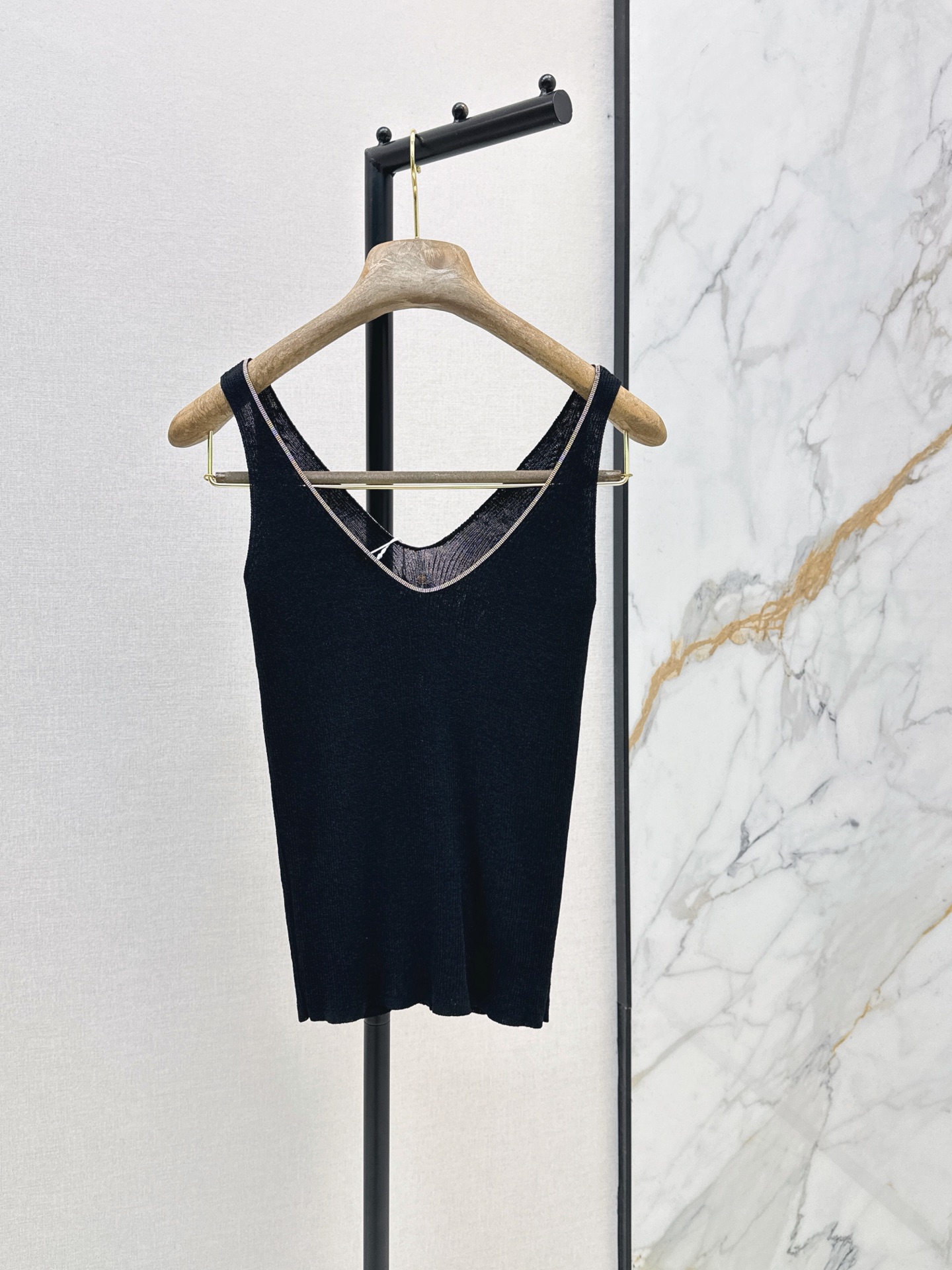 Brun 26ss v-neck knit vest