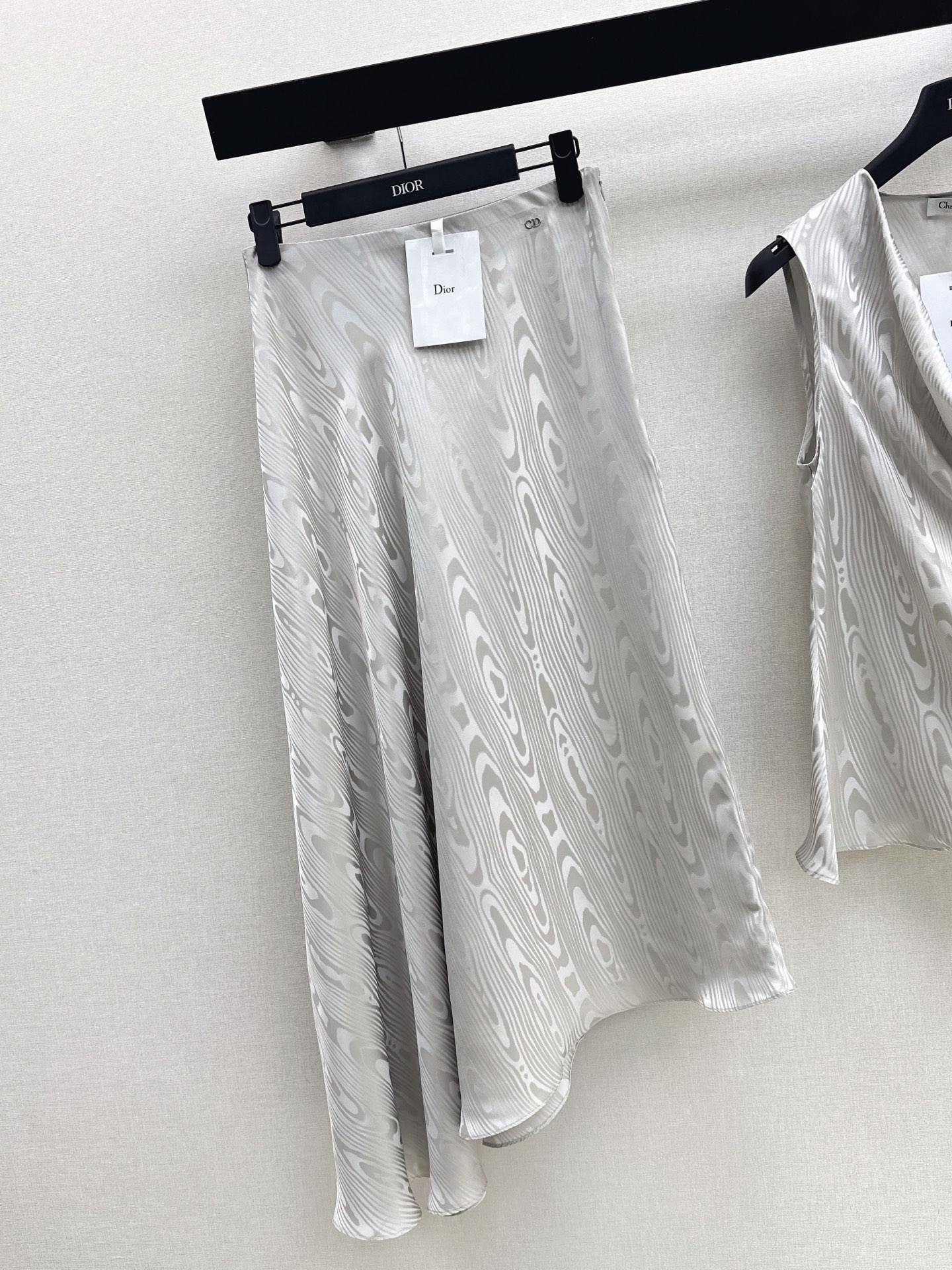 CD 26ss jacquard silk skirt