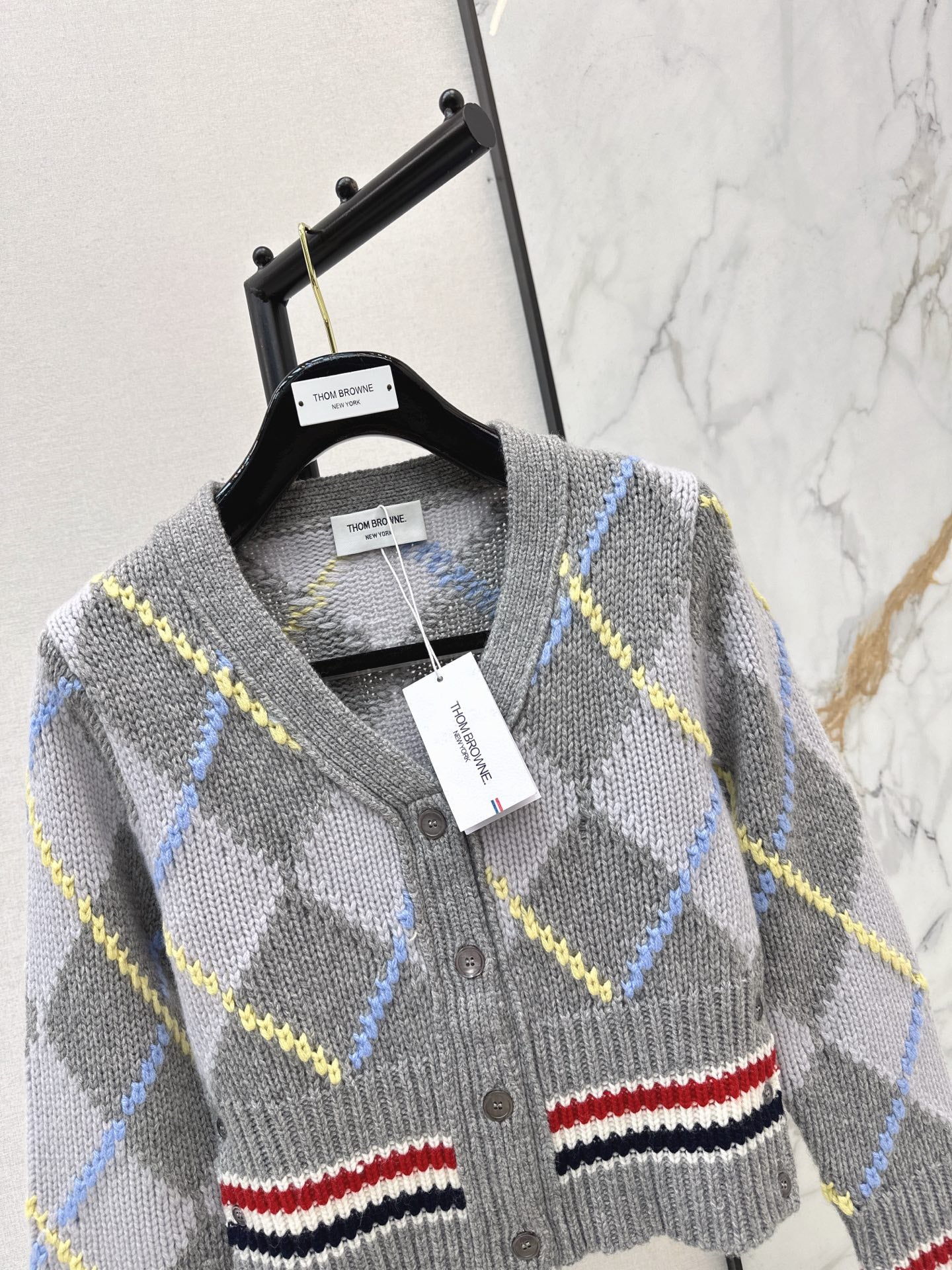 Thom 25fw jacquard cardigan