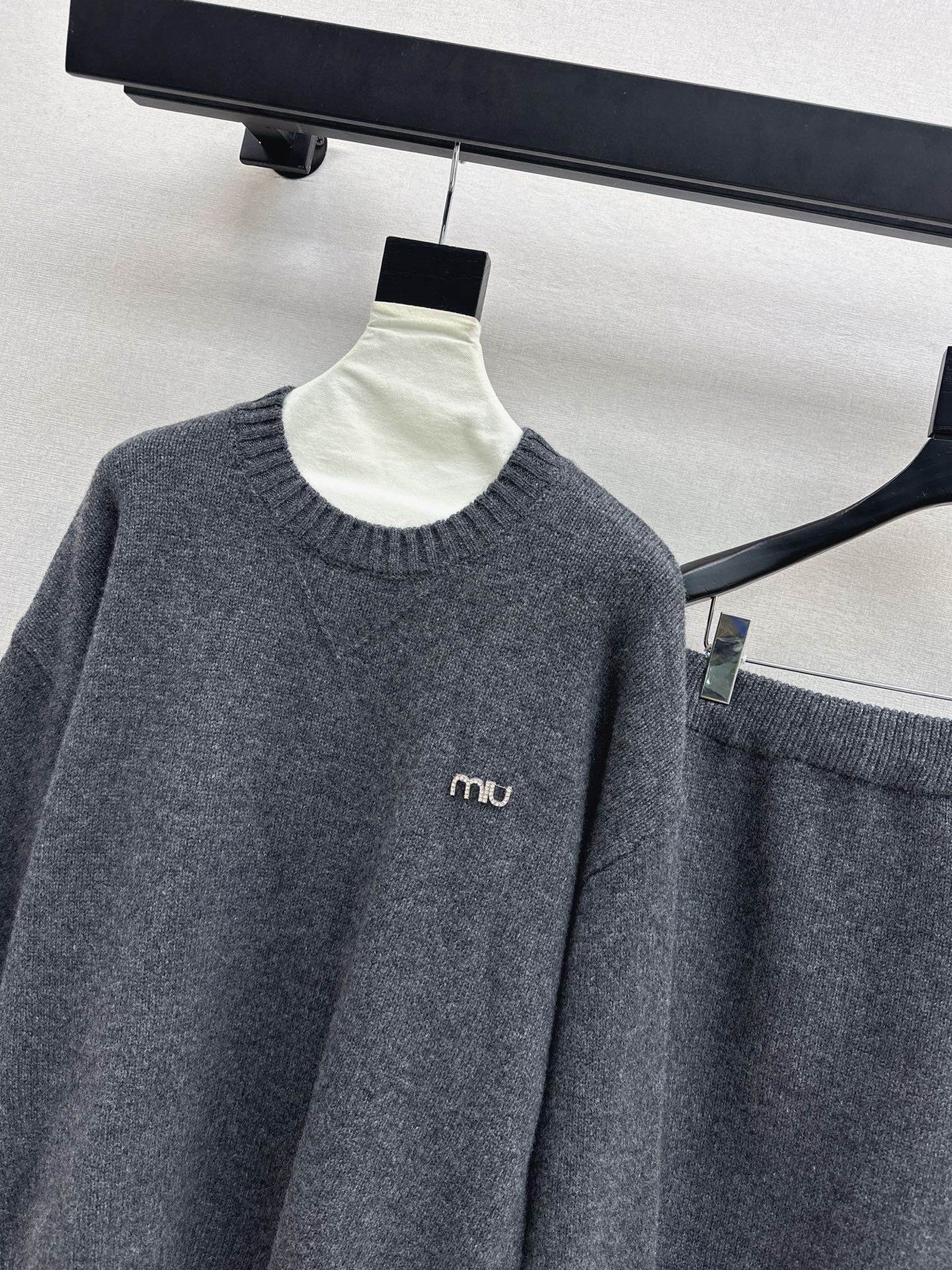 Miu 25fw knit sweater+skirt outfit sets