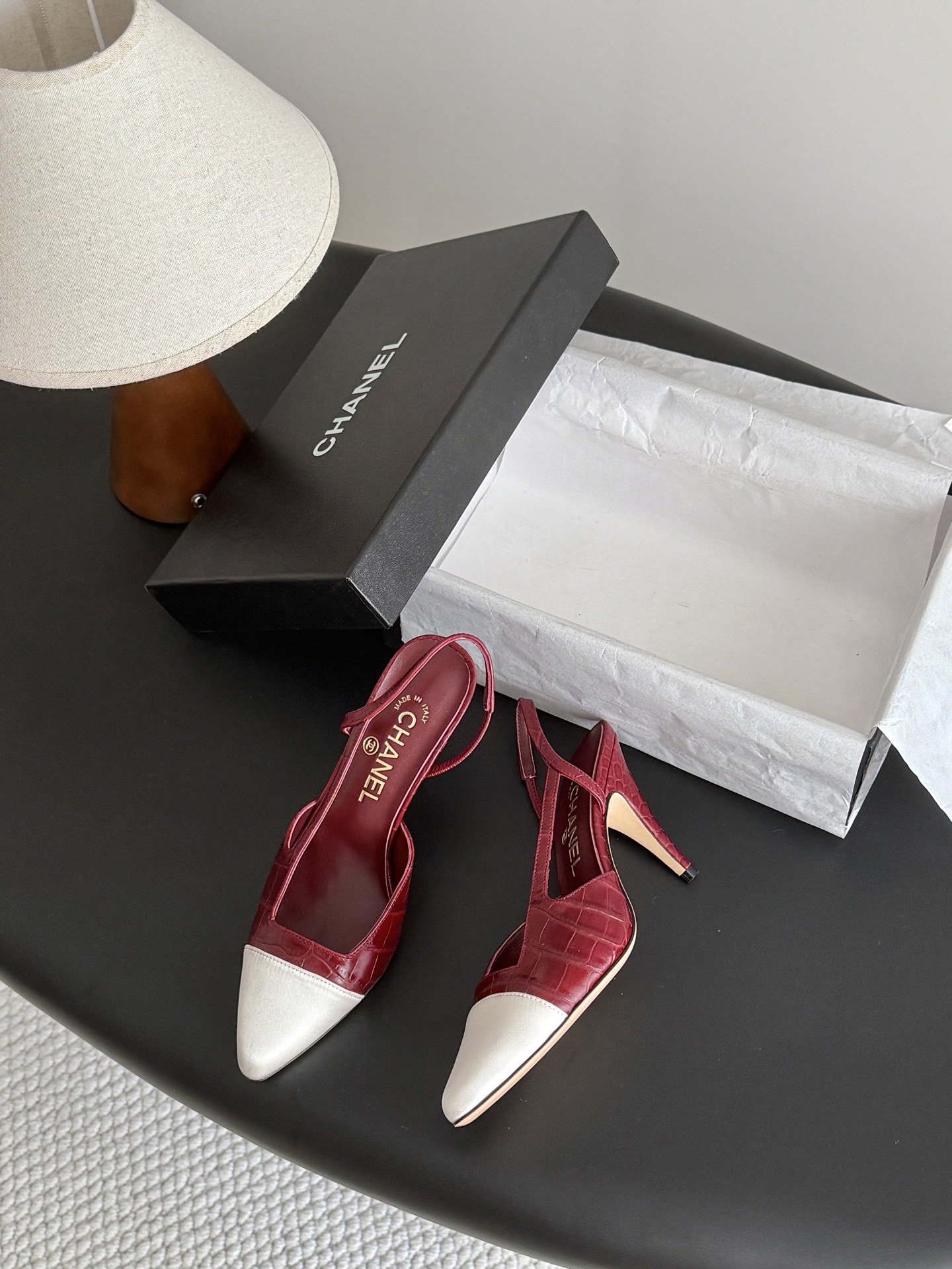 Chan 26A slingback heel