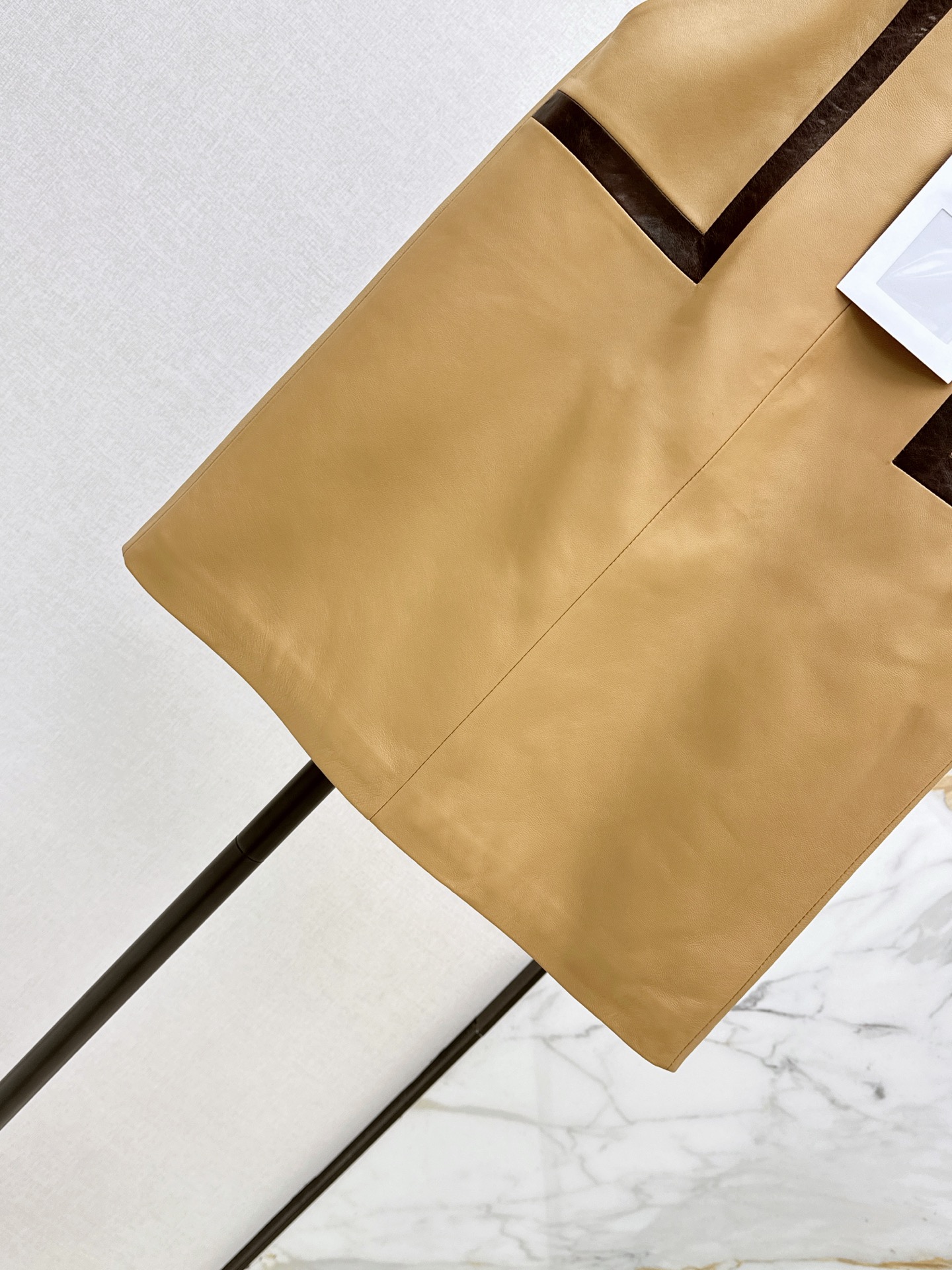 Chan 26ss leather skirt