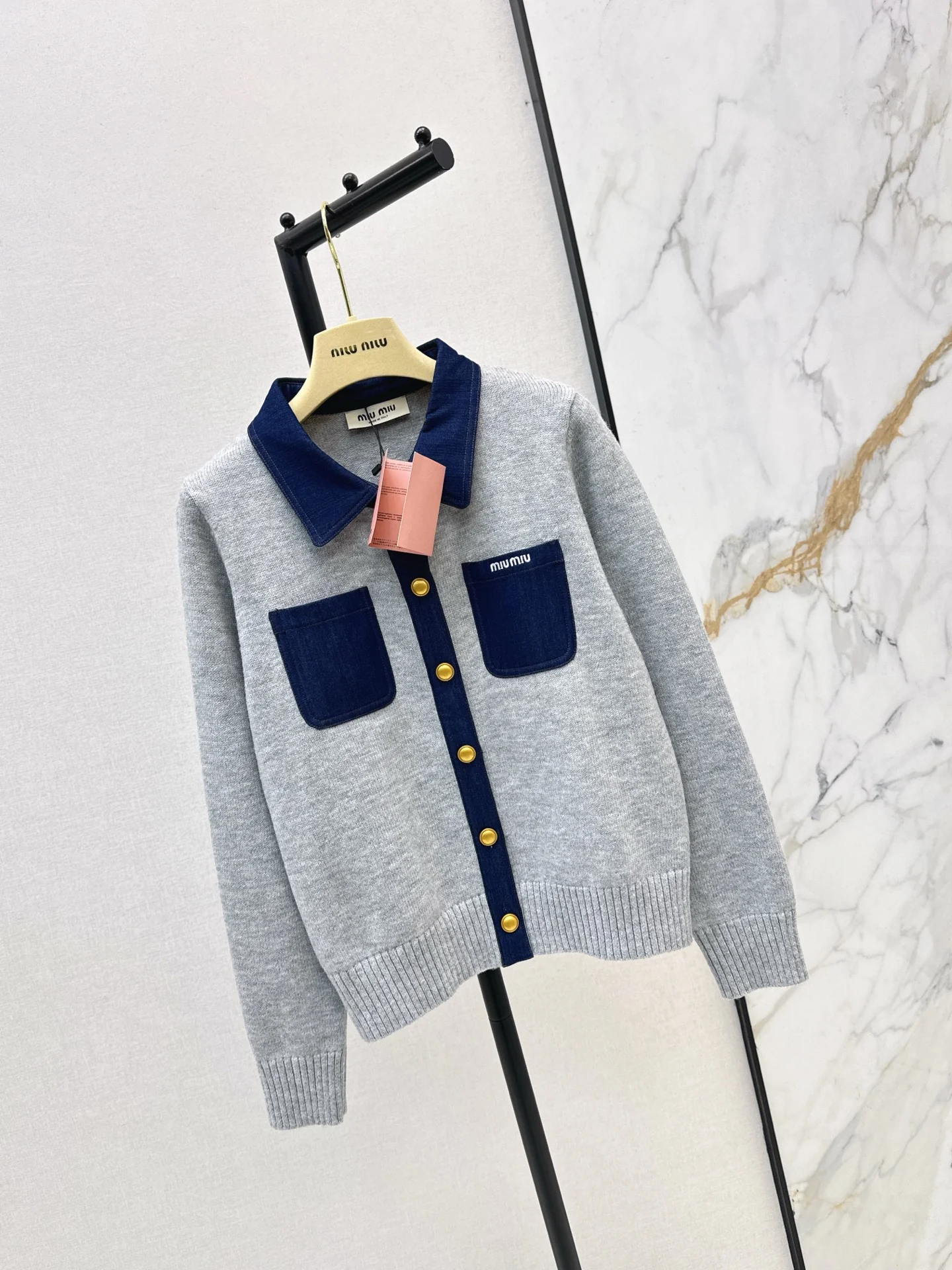 Miu 25fw wool cardigan