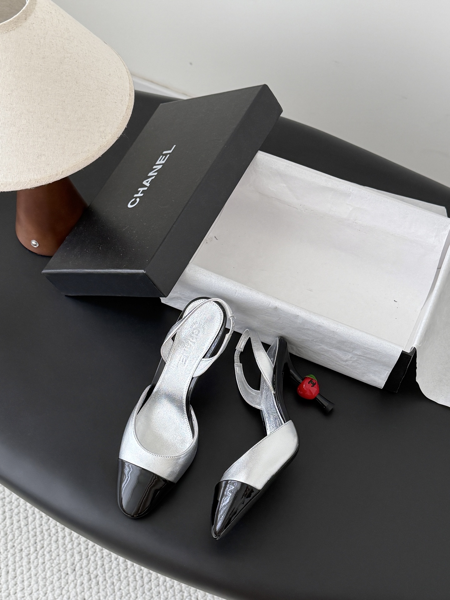 Chan 26A slingback heels