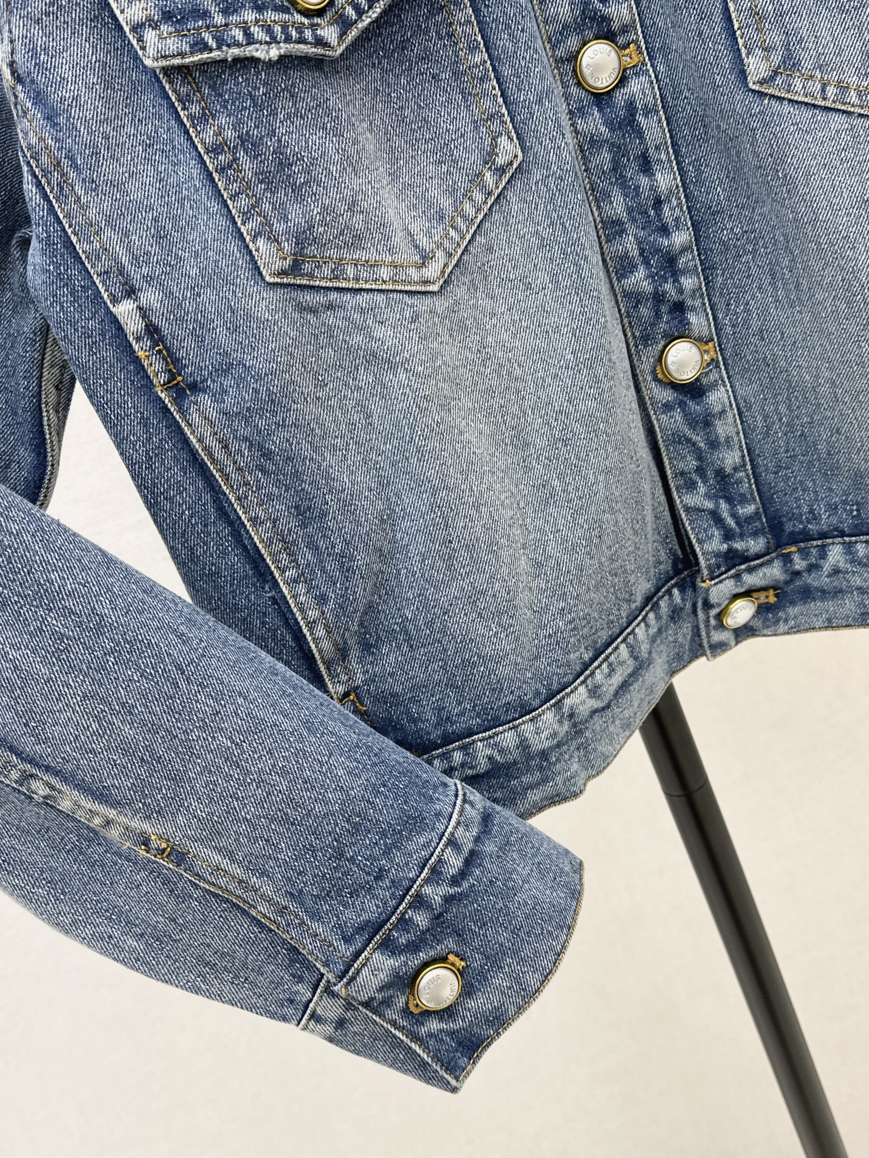 Loui 26ss embroidery denim jacket