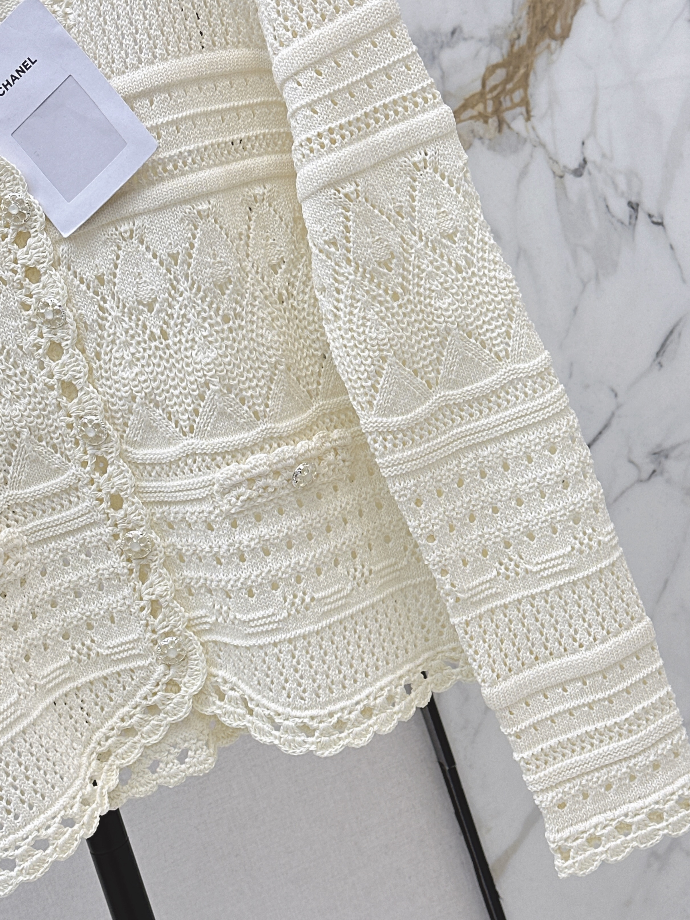 Chan 26ss hollow cardigan