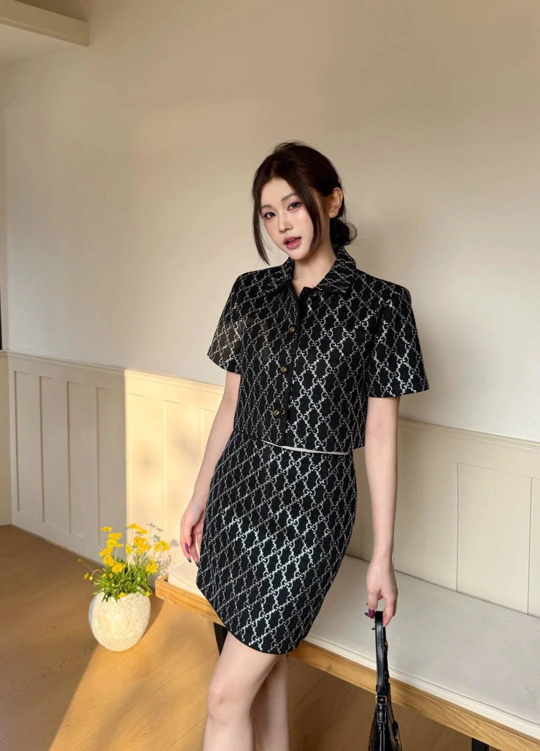 Gucc 26ss rhinestone jacket