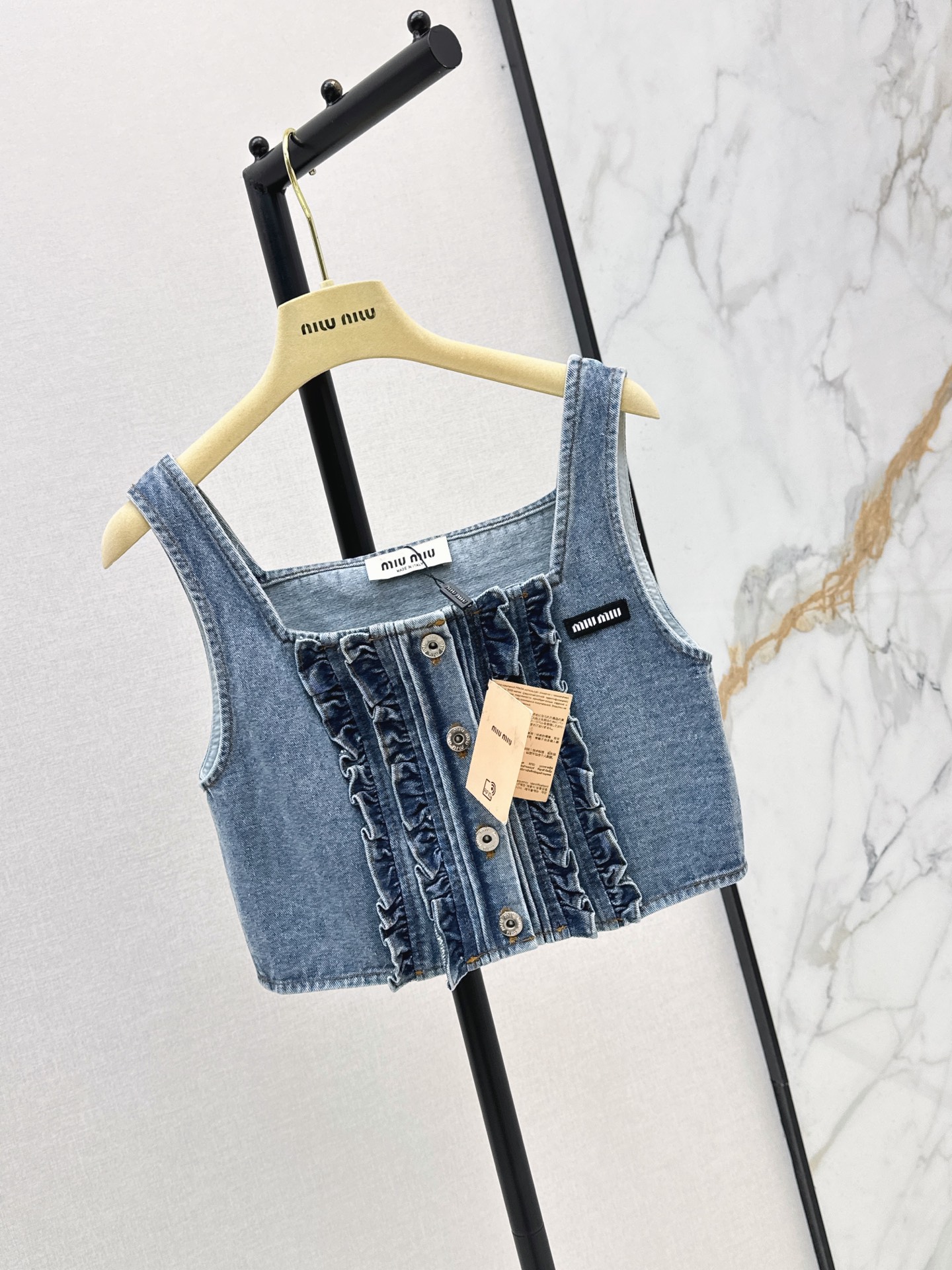 Miu 26ss denim camisole