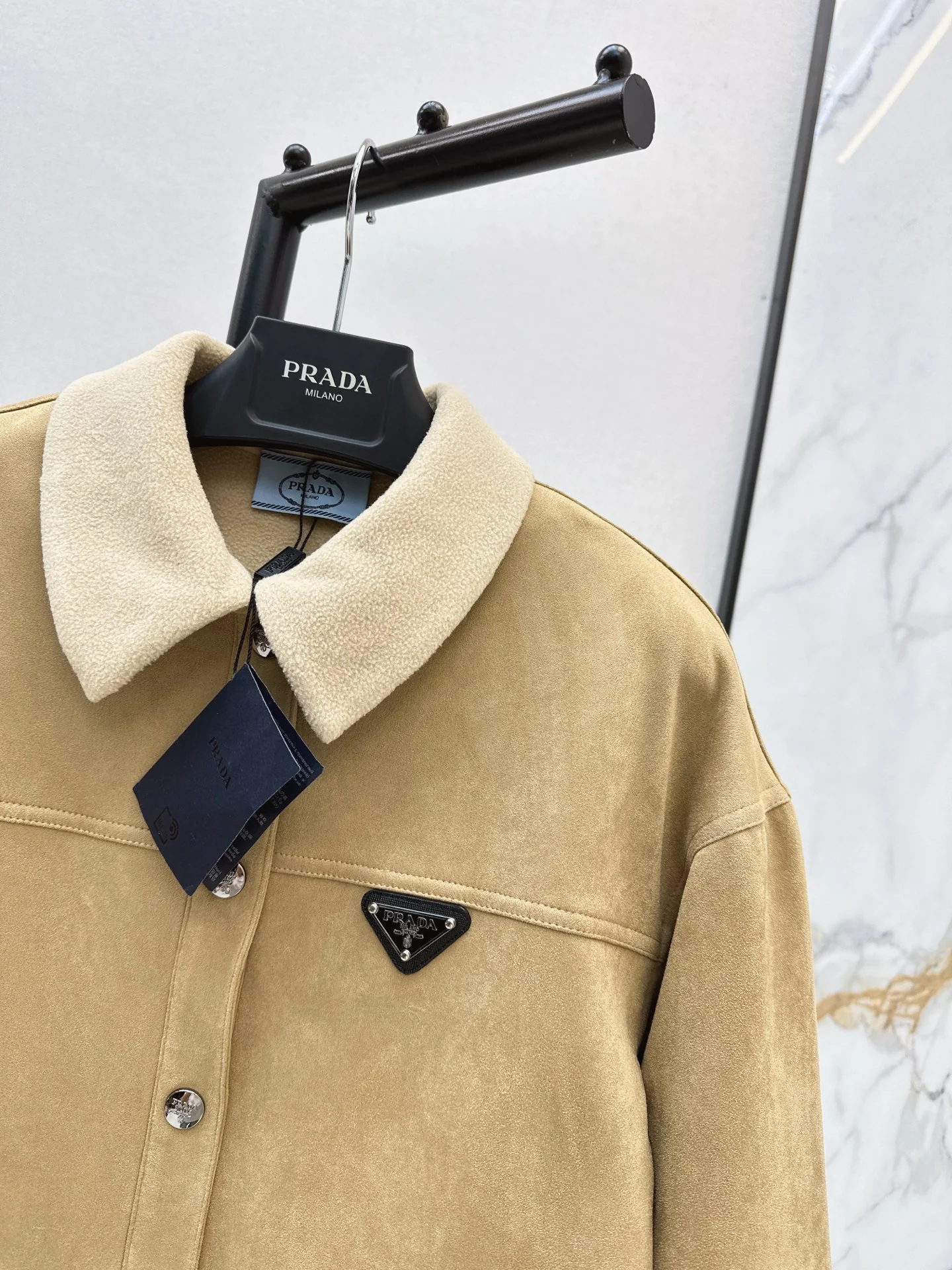 Prad 26ss suede jacket