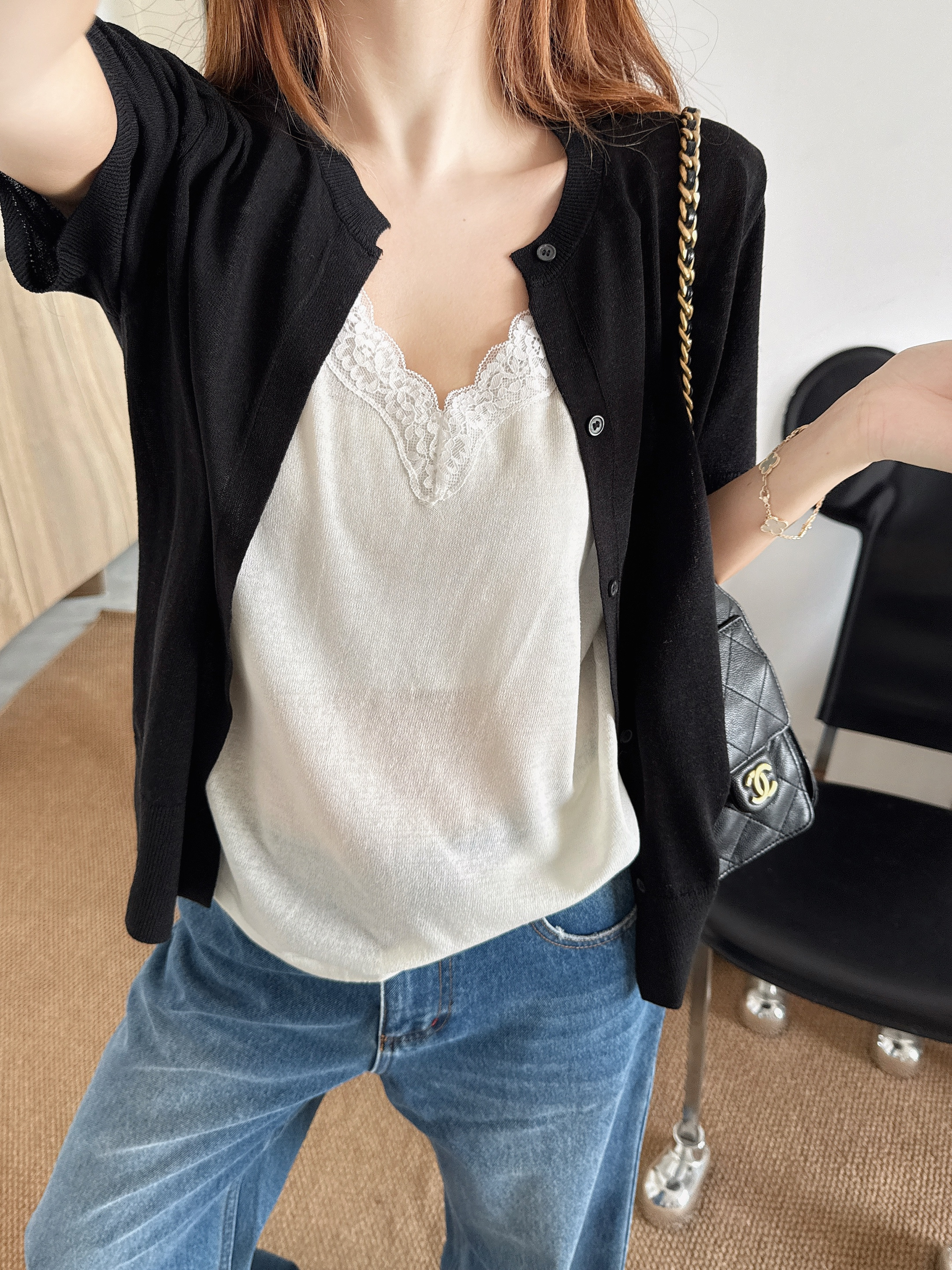 ES 26ss 2in1 knit sweater