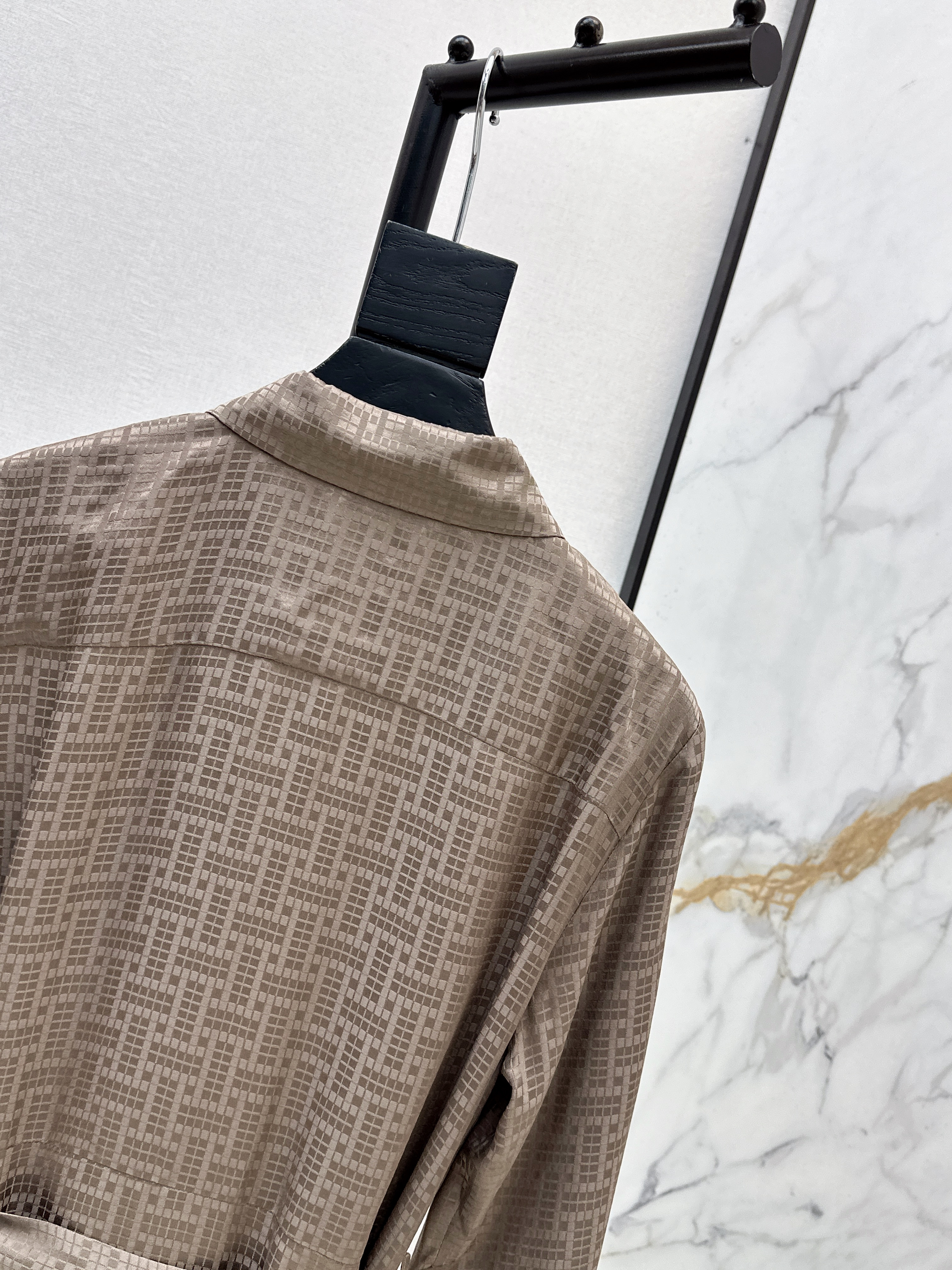 Her 26ss jacquard silk dress