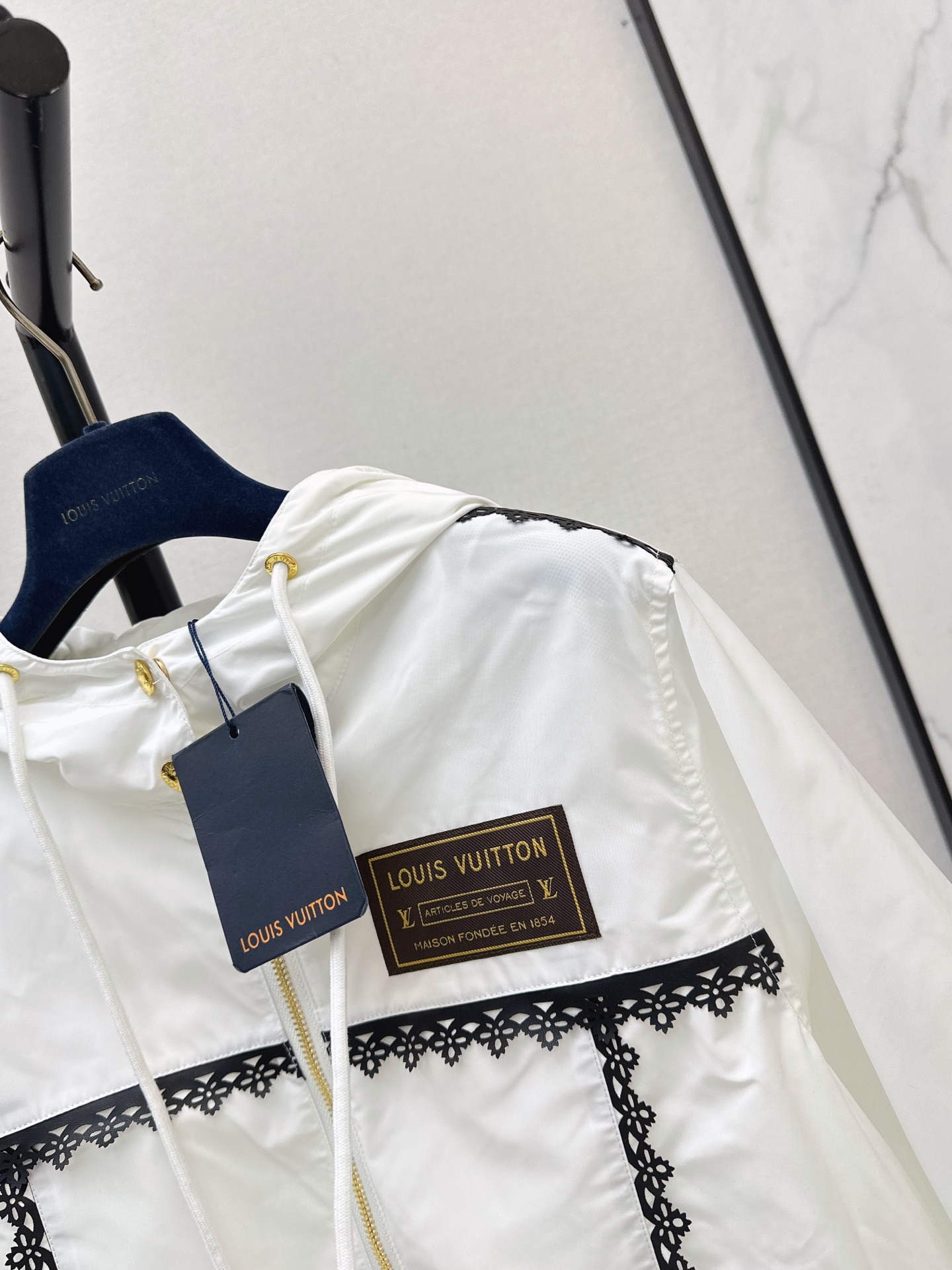 Loui 26ss monogram hooded jacket