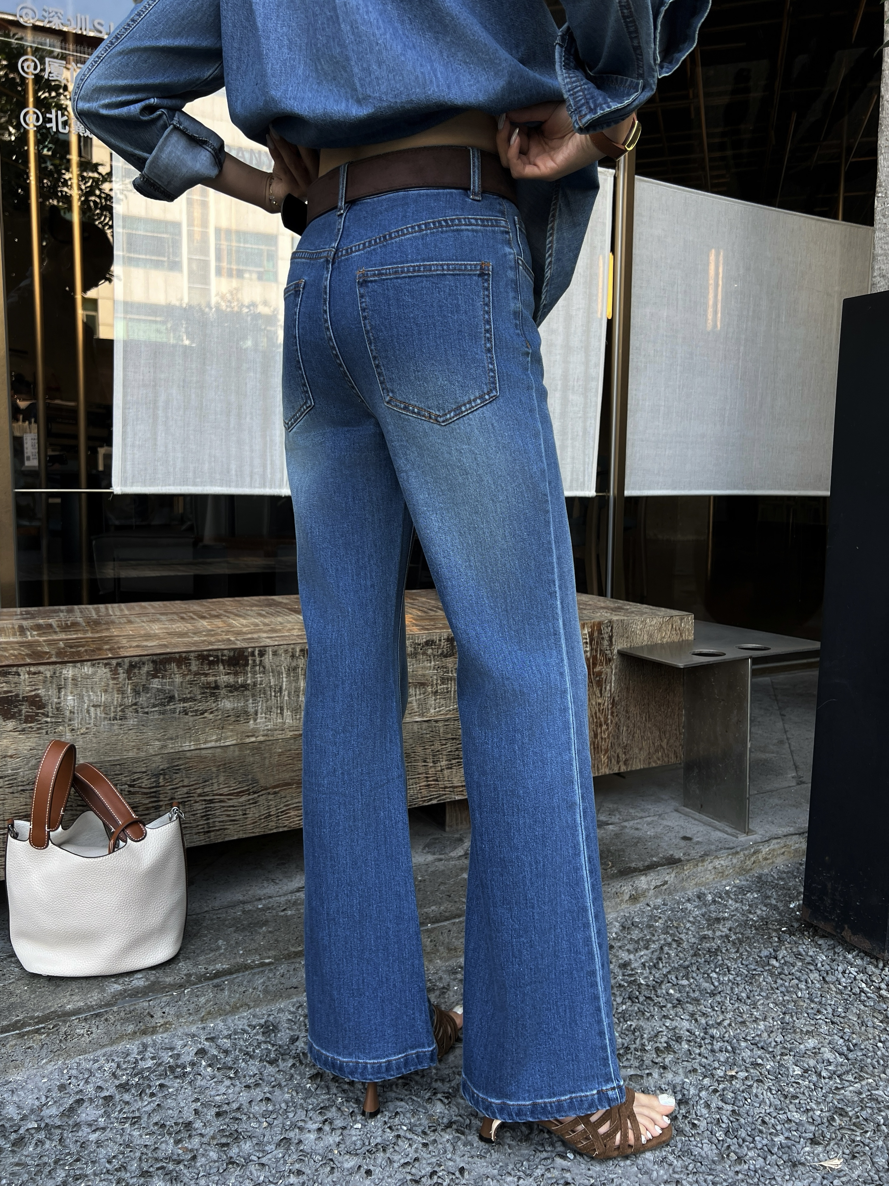 Brun 26ss flared jeans